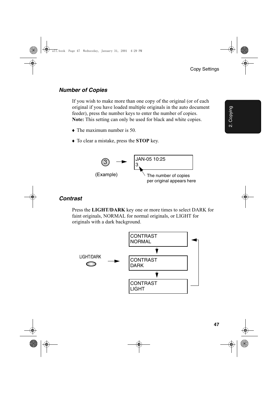 Sharp COLORINKJET AJ-5030 User Manual | Page 49 / 140