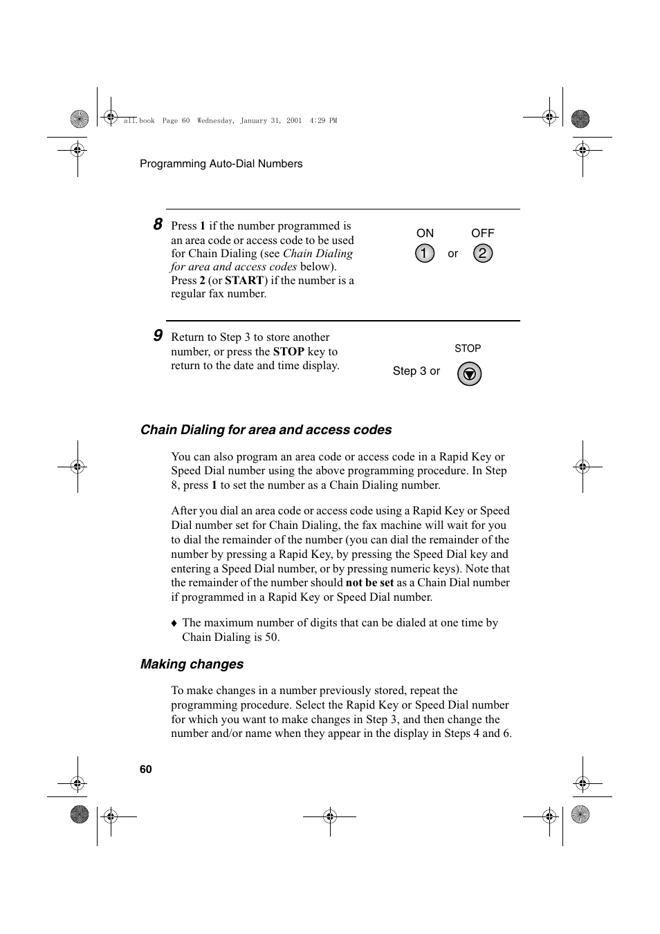 Sharp COLORINKJET AJ-5030 User Manual | Page 62 / 140