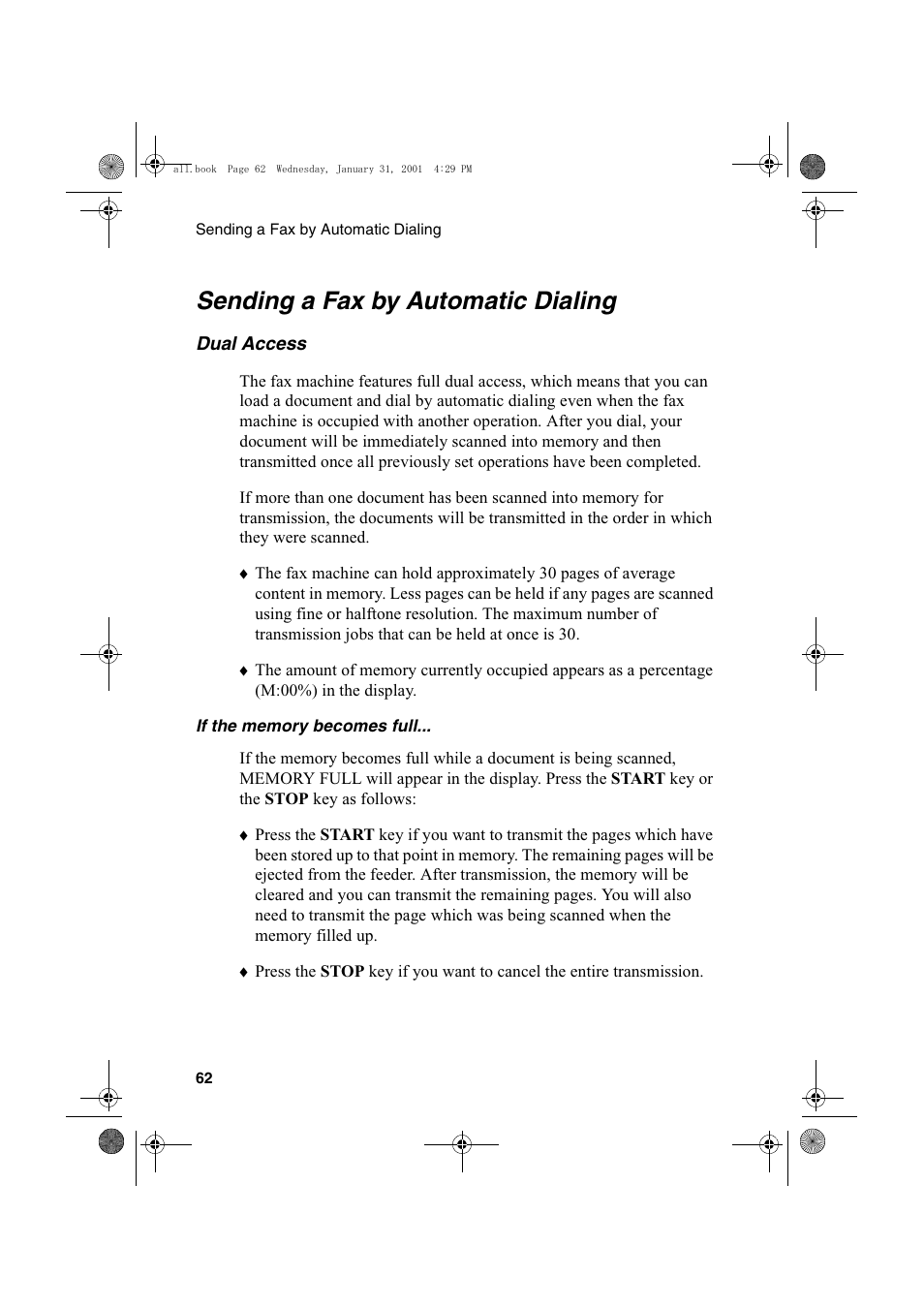 Sending a fax by automatic dialing | Sharp COLORINKJET AJ-5030 User Manual | Page 64 / 140