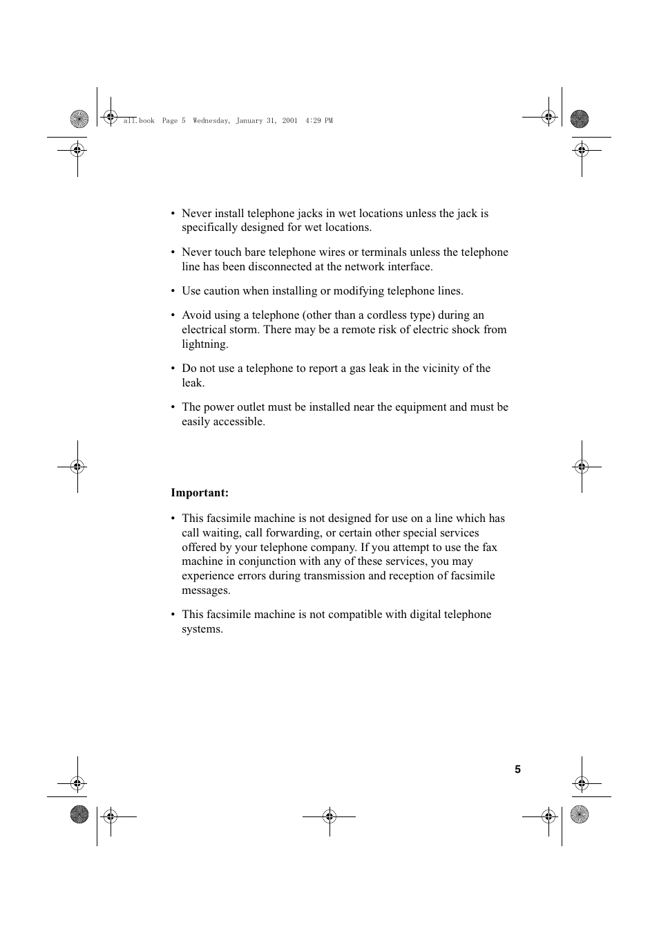 Sharp COLORINKJET AJ-5030 User Manual | Page 7 / 140