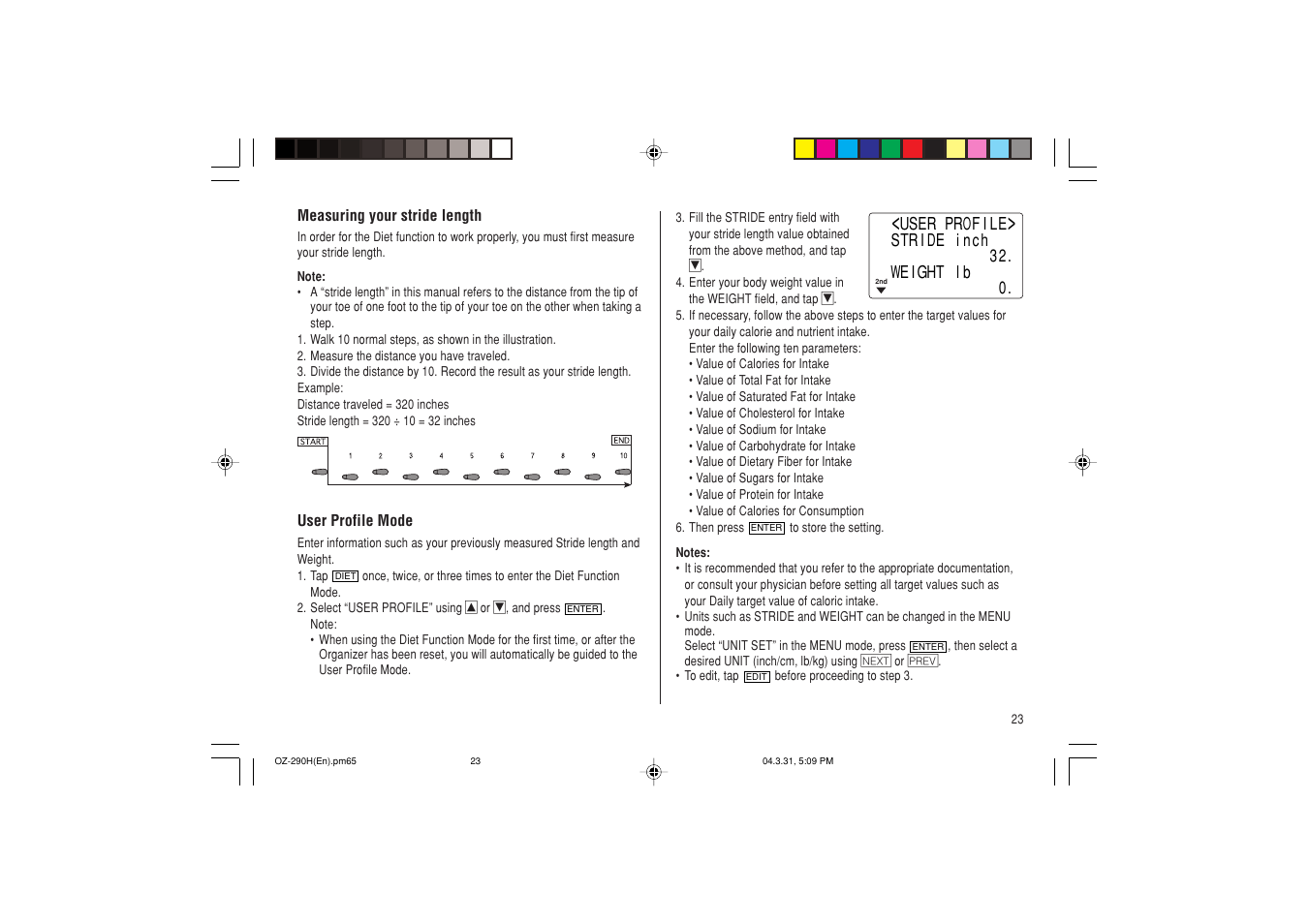 Sharp OZ-290H User Manual | Page 25 / 76