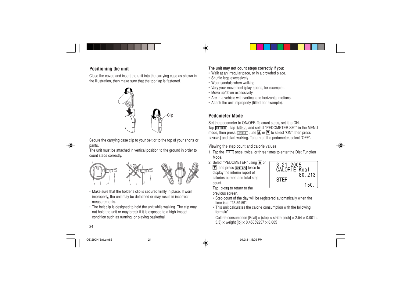 Sharp OZ-290H User Manual | Page 26 / 76