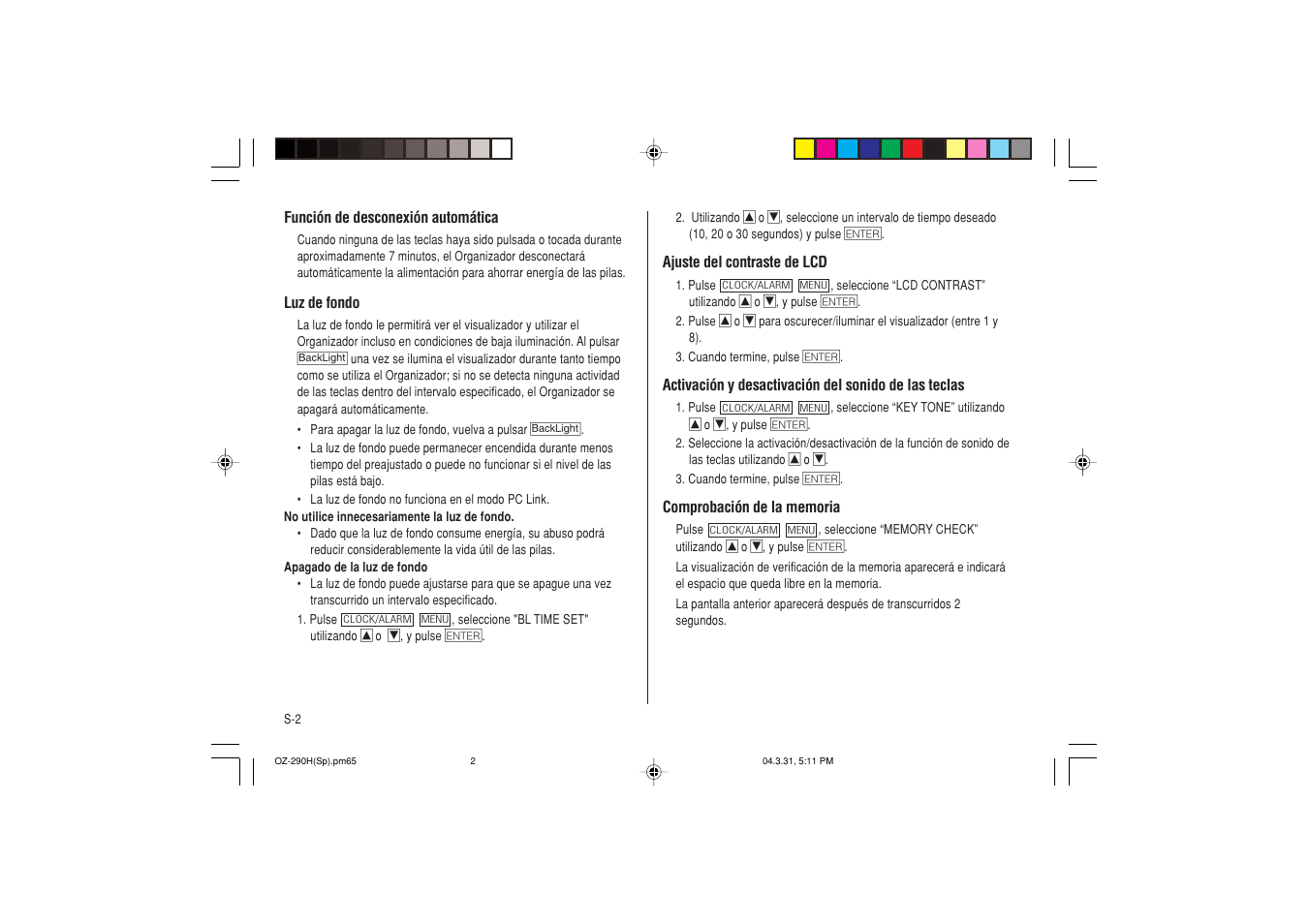 Sharp OZ-290H User Manual | Page 48 / 76