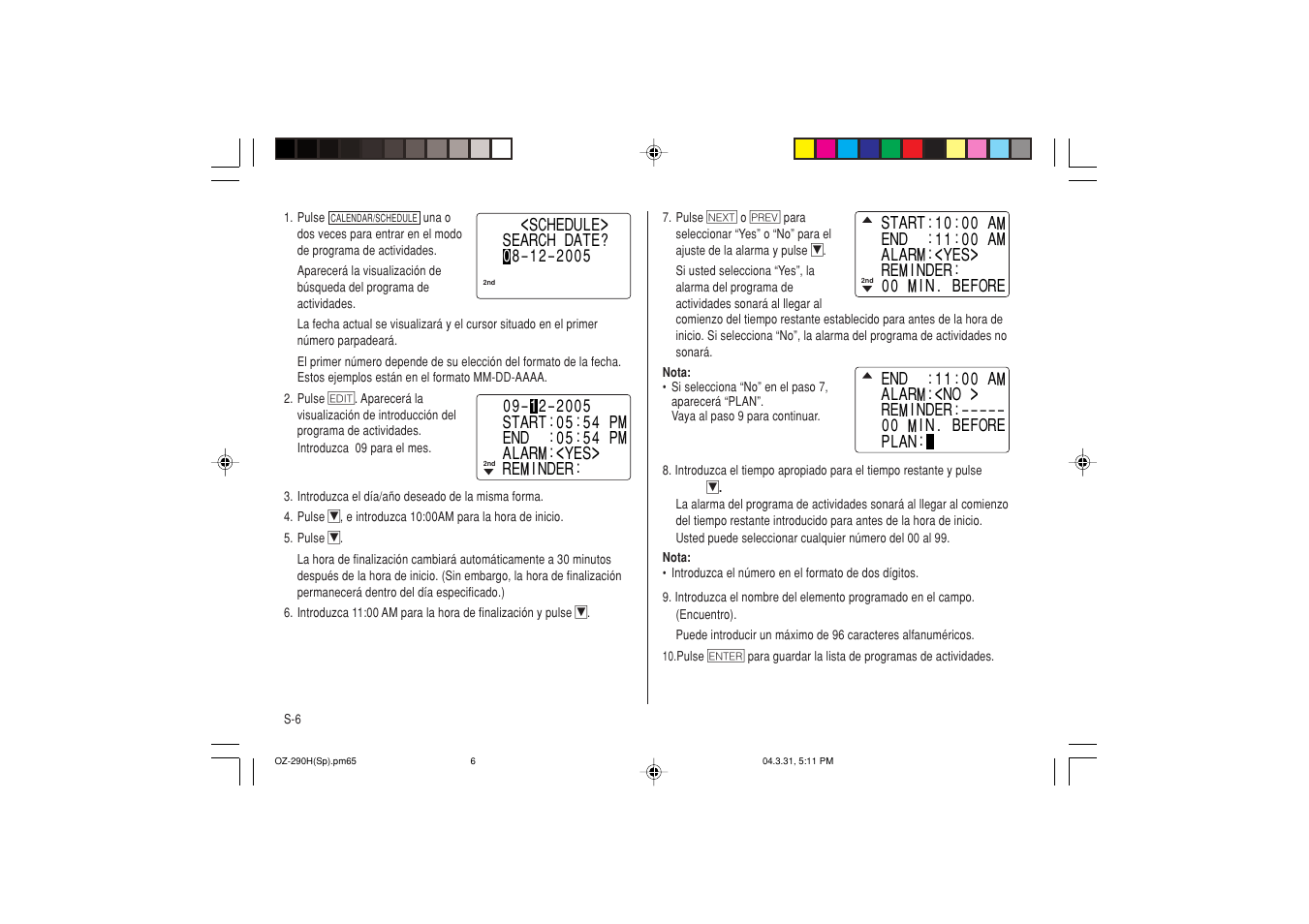 Sharp OZ-290H User Manual | Page 52 / 76