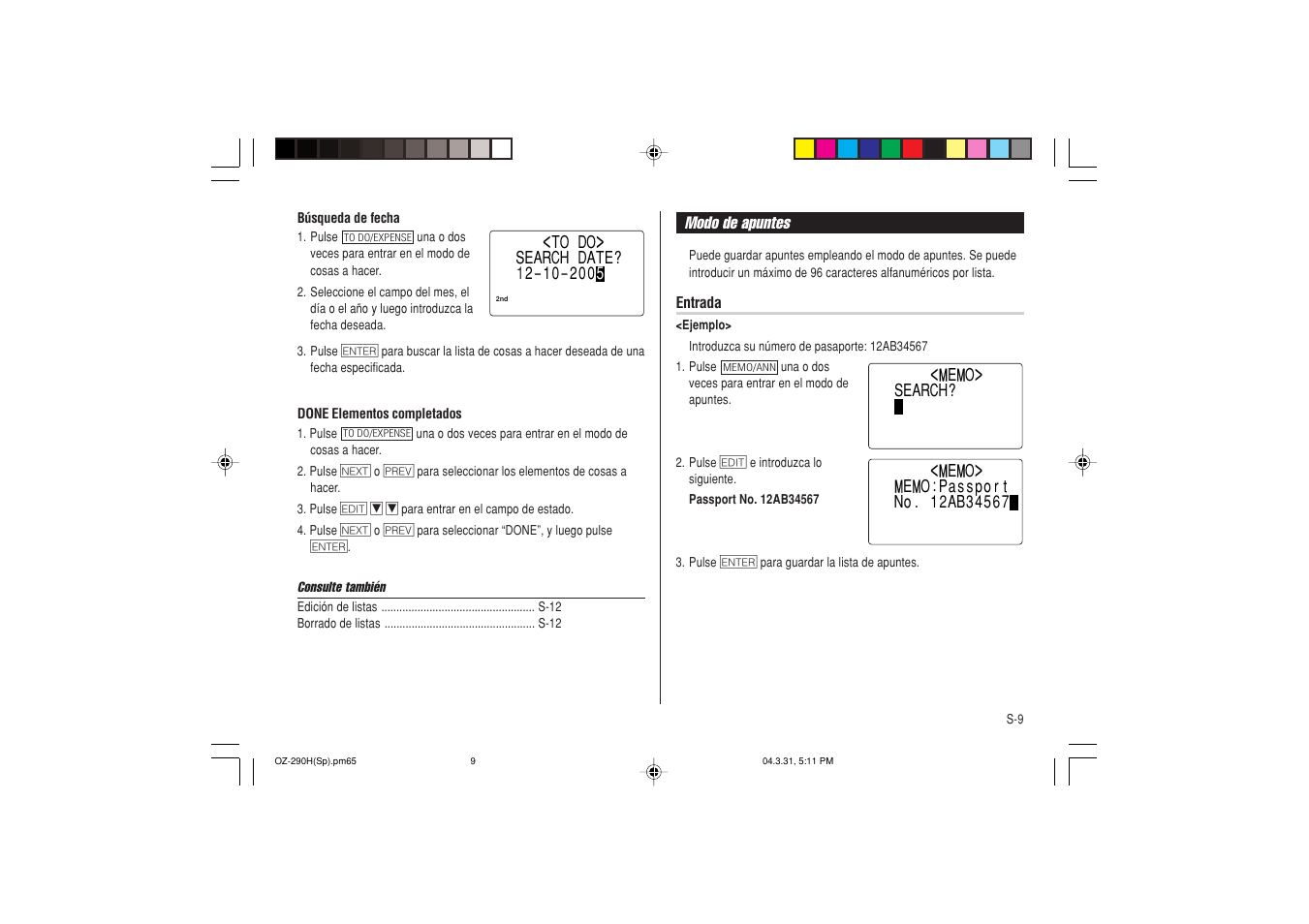 Sharp OZ-290H User Manual | Page 55 / 76