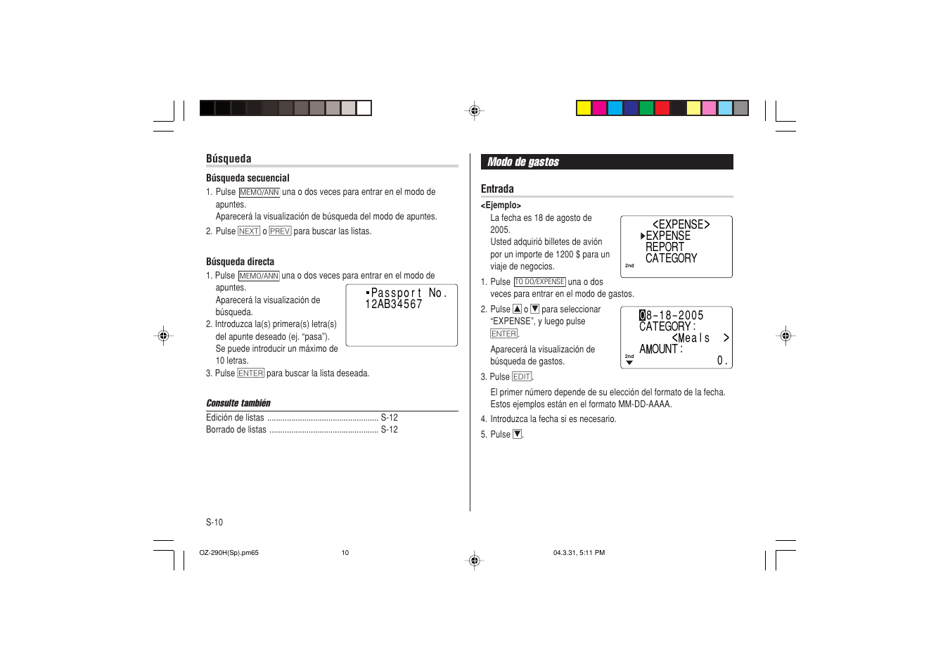 Sharp OZ-290H User Manual | Page 56 / 76