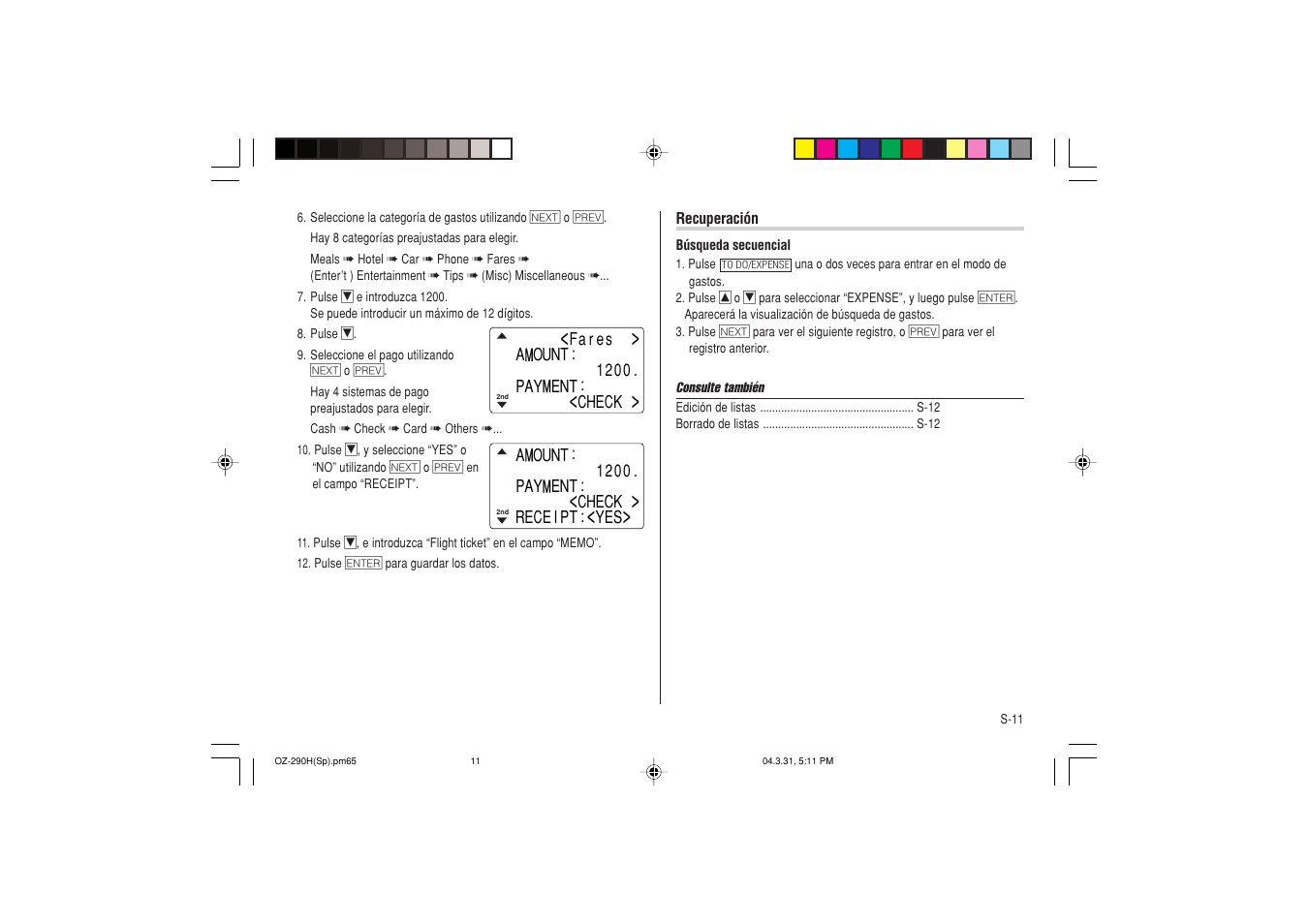 Sharp OZ-290H User Manual | Page 57 / 76