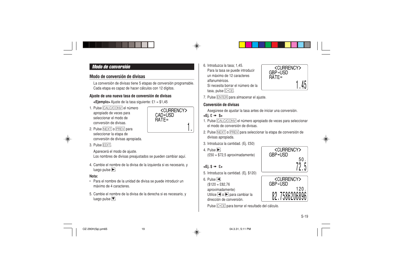 Sharp OZ-290H User Manual | Page 65 / 76