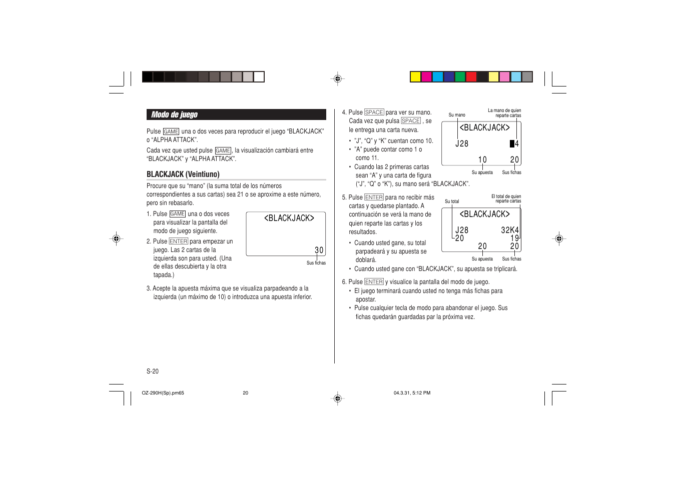 Sharp OZ-290H User Manual | Page 66 / 76