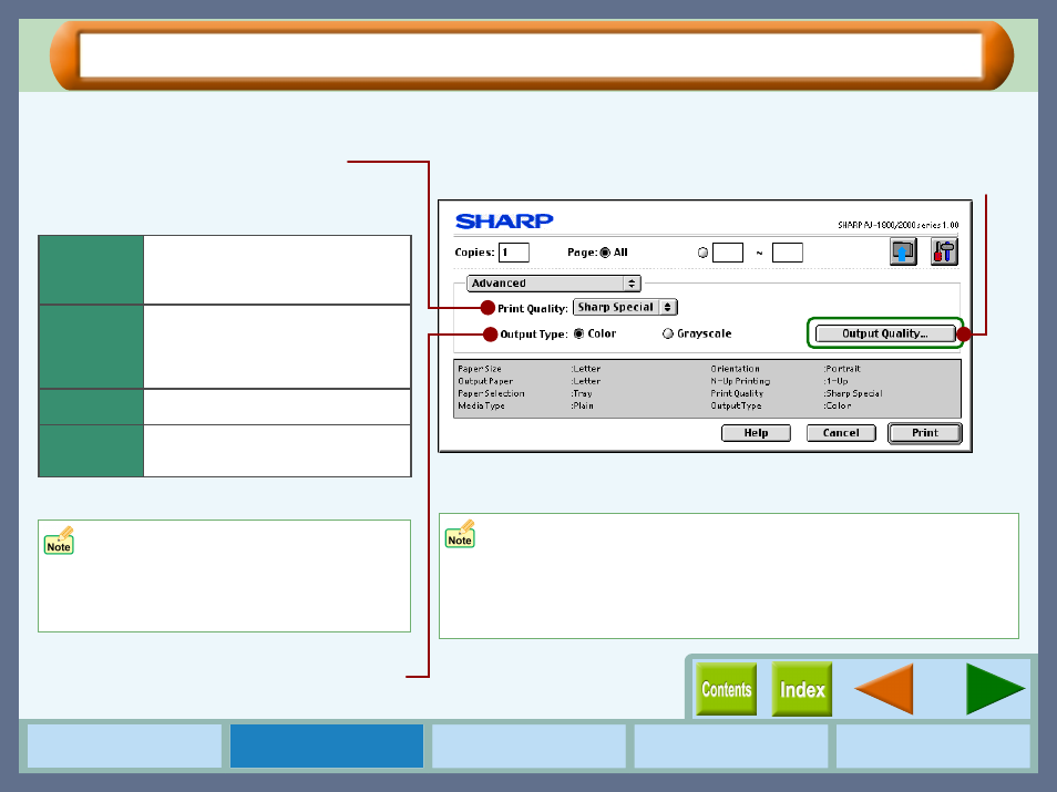 Advanced" menu settings, Advanced | Sharp AJ-1800 User Manual | Page 14 / 56