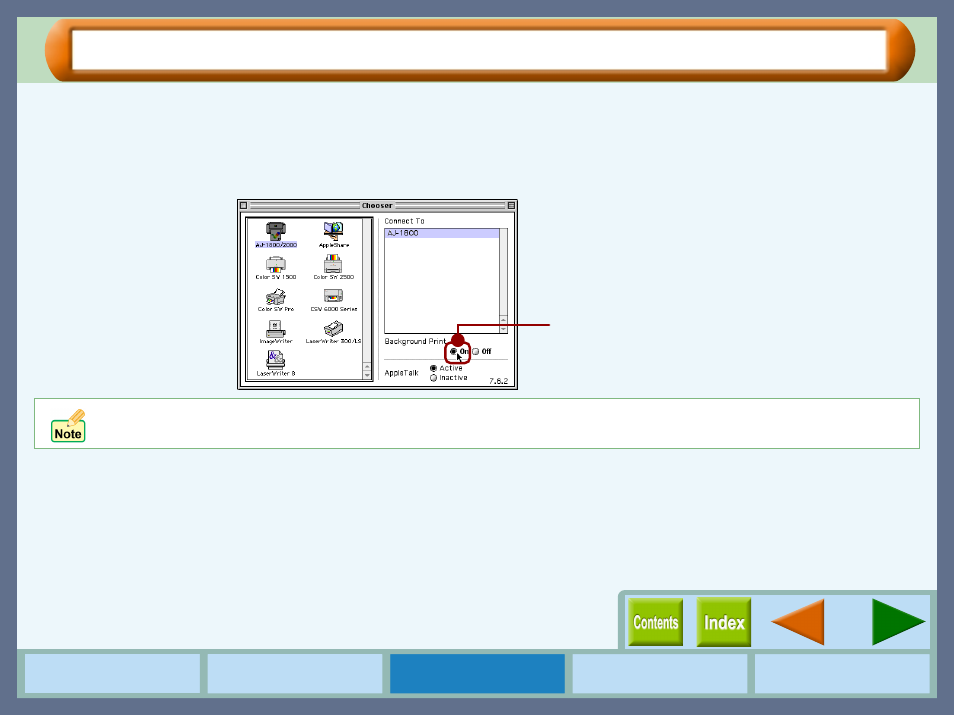 Background printing, To setup background printing | Sharp AJ-1800 User Manual | Page 28 / 56