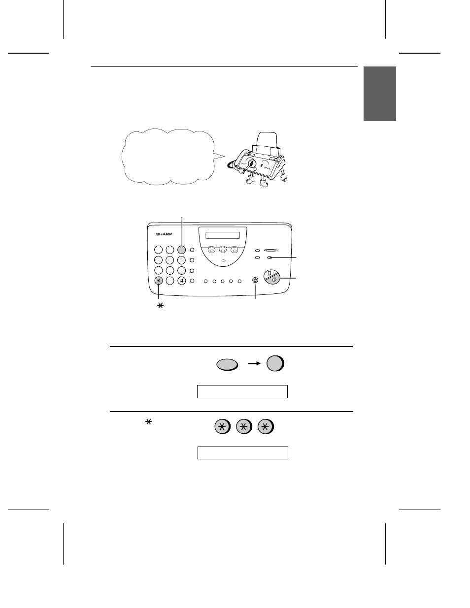 Setting the date and time | Sharp UX-470 User Manual | Page 31 / 151