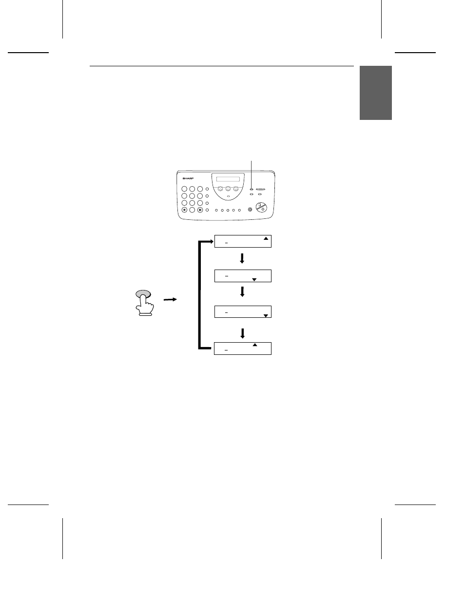 Reception mode key, Selecting the reception mode 33, I n s ta lla ti on | Sharp UX-470 User Manual | Page 35 / 151