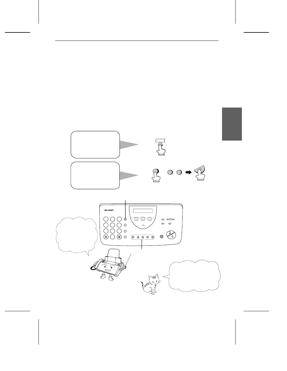 Sending a fax by automatic dialling | Sharp UX-470 User Manual | Page 71 / 151