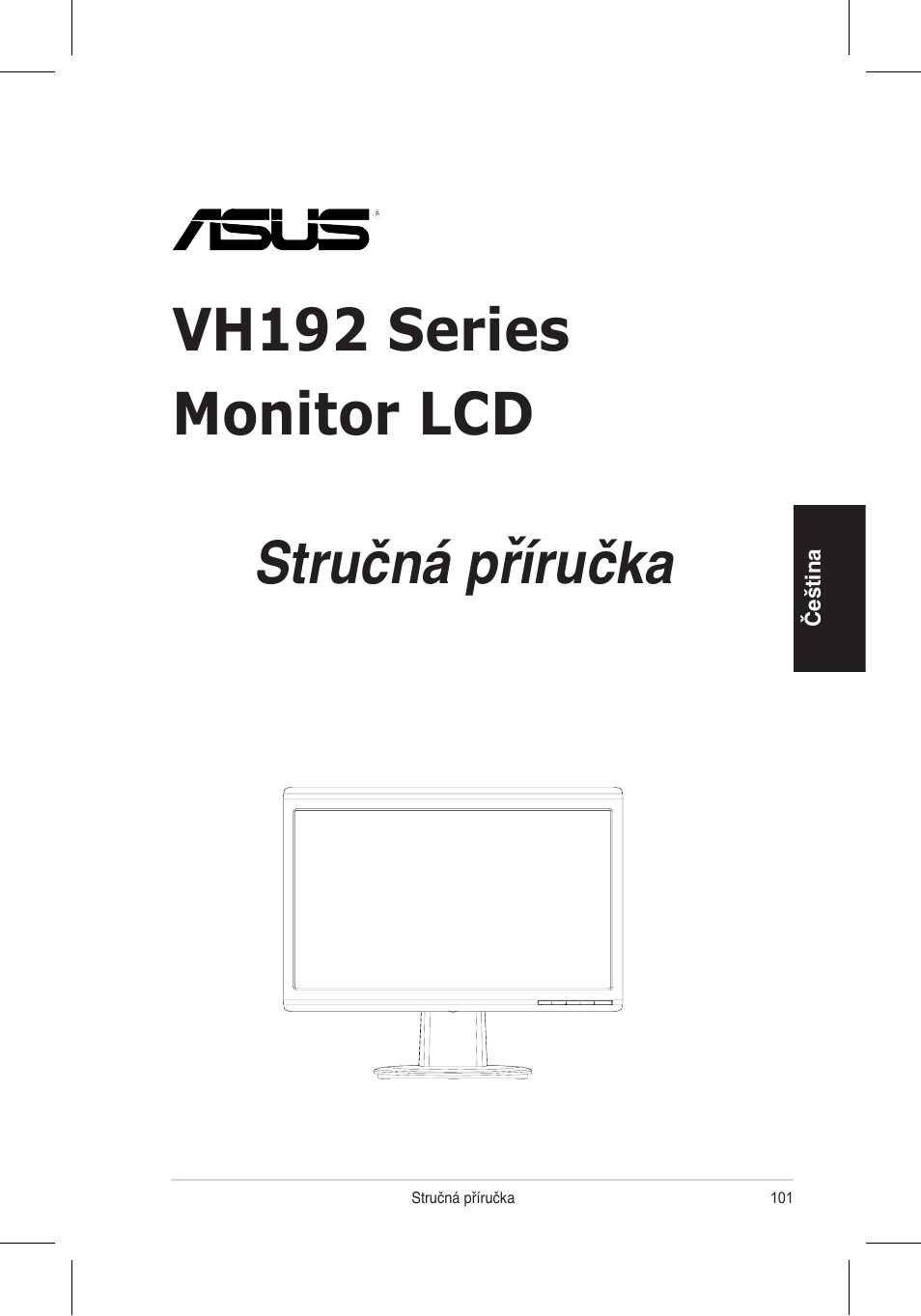 Stručná příručka, Vh192 series monitor lcd | Asus VH192 User Manual | Page 103 / 157