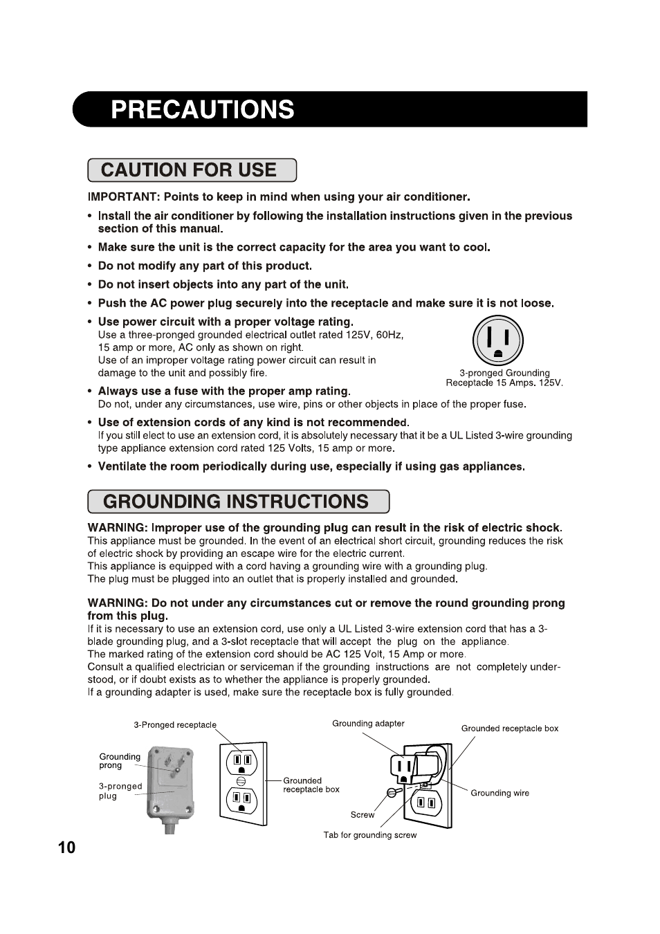 Sharp AF-Q100PX User Manual | Page 10 / 21