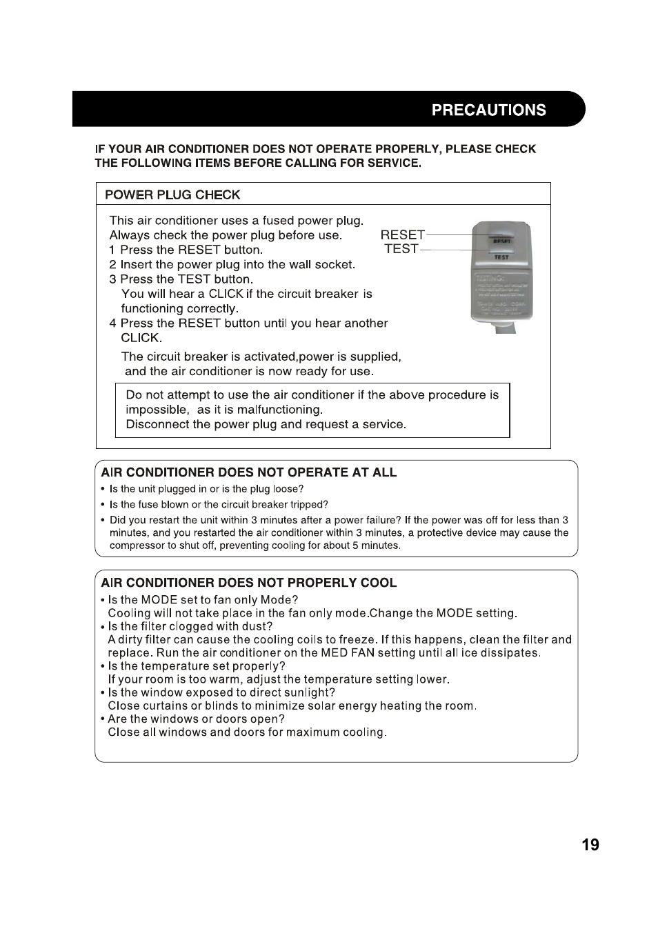 Sharp AF-Q100PX User Manual | Page 19 / 21