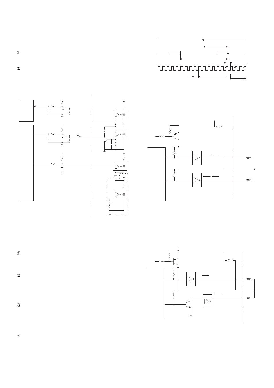 4) printer sensor circuit, 5) dot solenoid drive circuit, 6) paper feed circuit | Sharp ER-A440 User Manual | Page 21 / 52