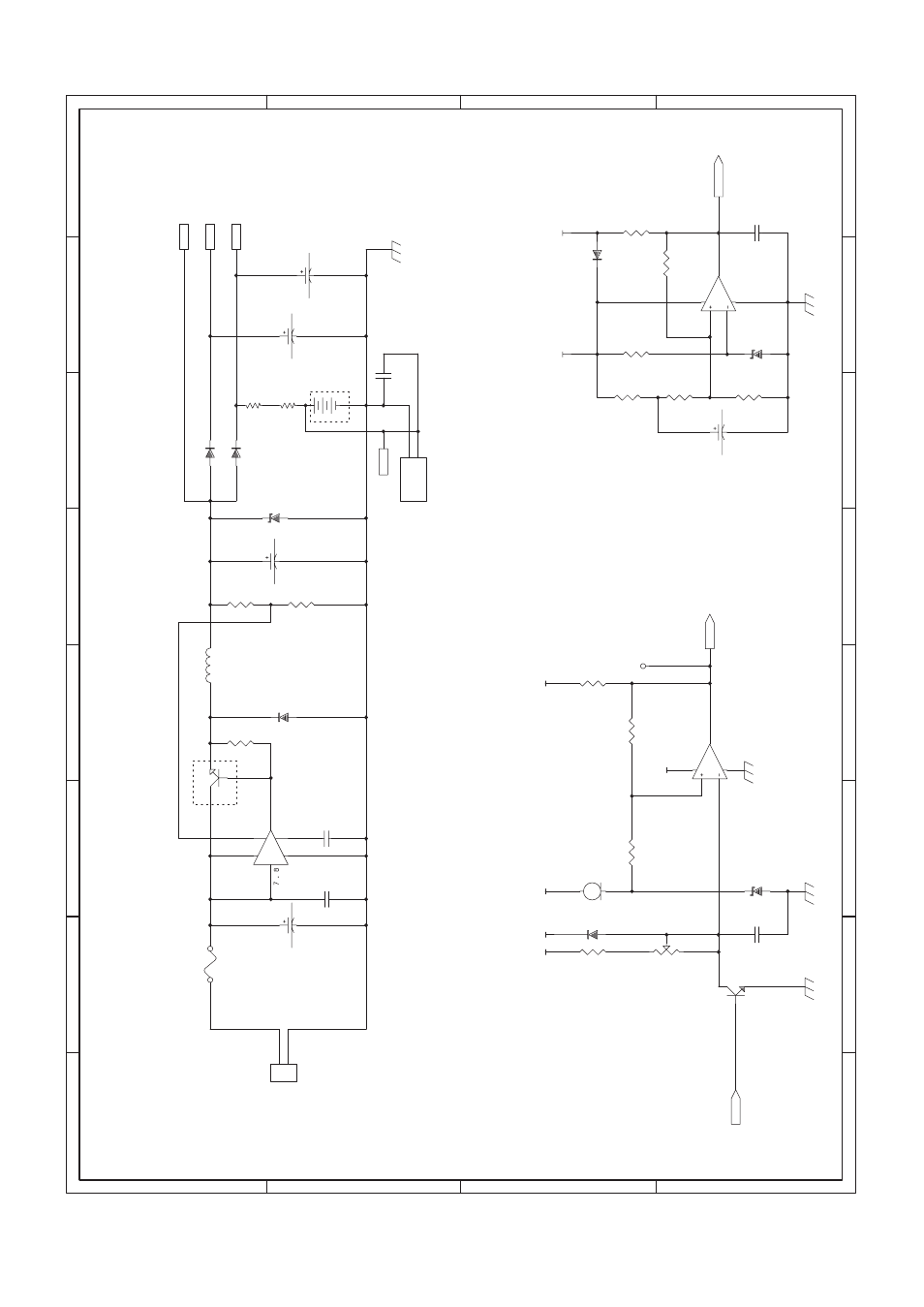 Chapter 8. circuit diagram & pwb layout, Power supply(main pwb), Main pwb circuit diagram | Sharp ER-A440 User Manual | Page 34 / 52