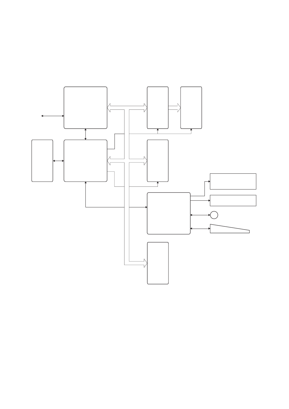 Chapter 4. hardware description, Hard ware block diagram | Sharp ER-A440 User Manual | Page 8 / 52