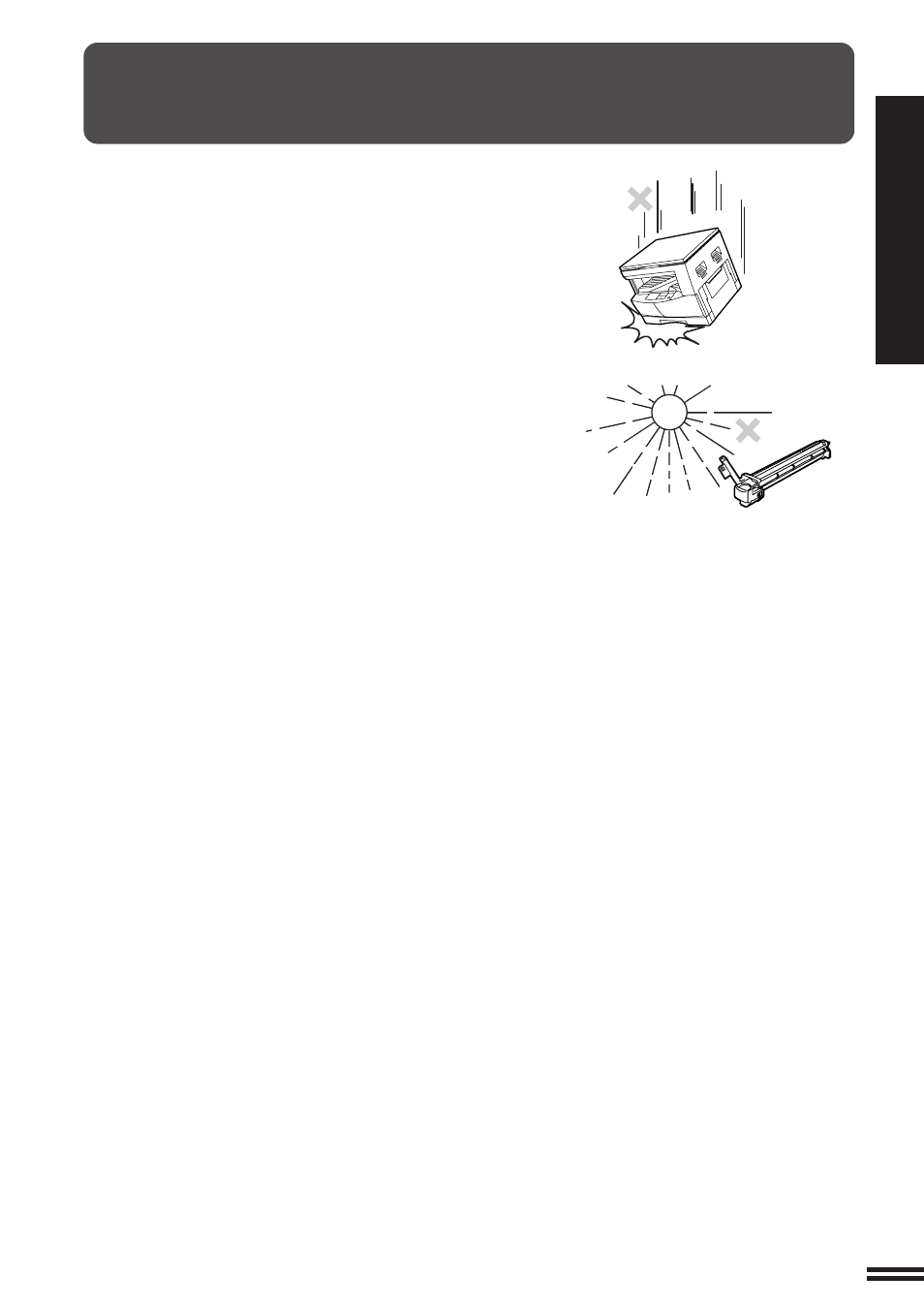 Cautions on handling | Sharp AL-1610 User Manual | Page 11 / 47