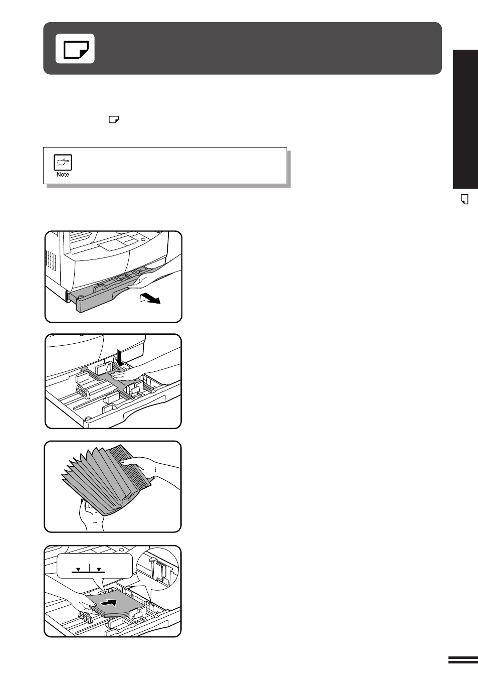 Loading copy paper | Sharp AL-1610 User Manual | Page 15 / 47