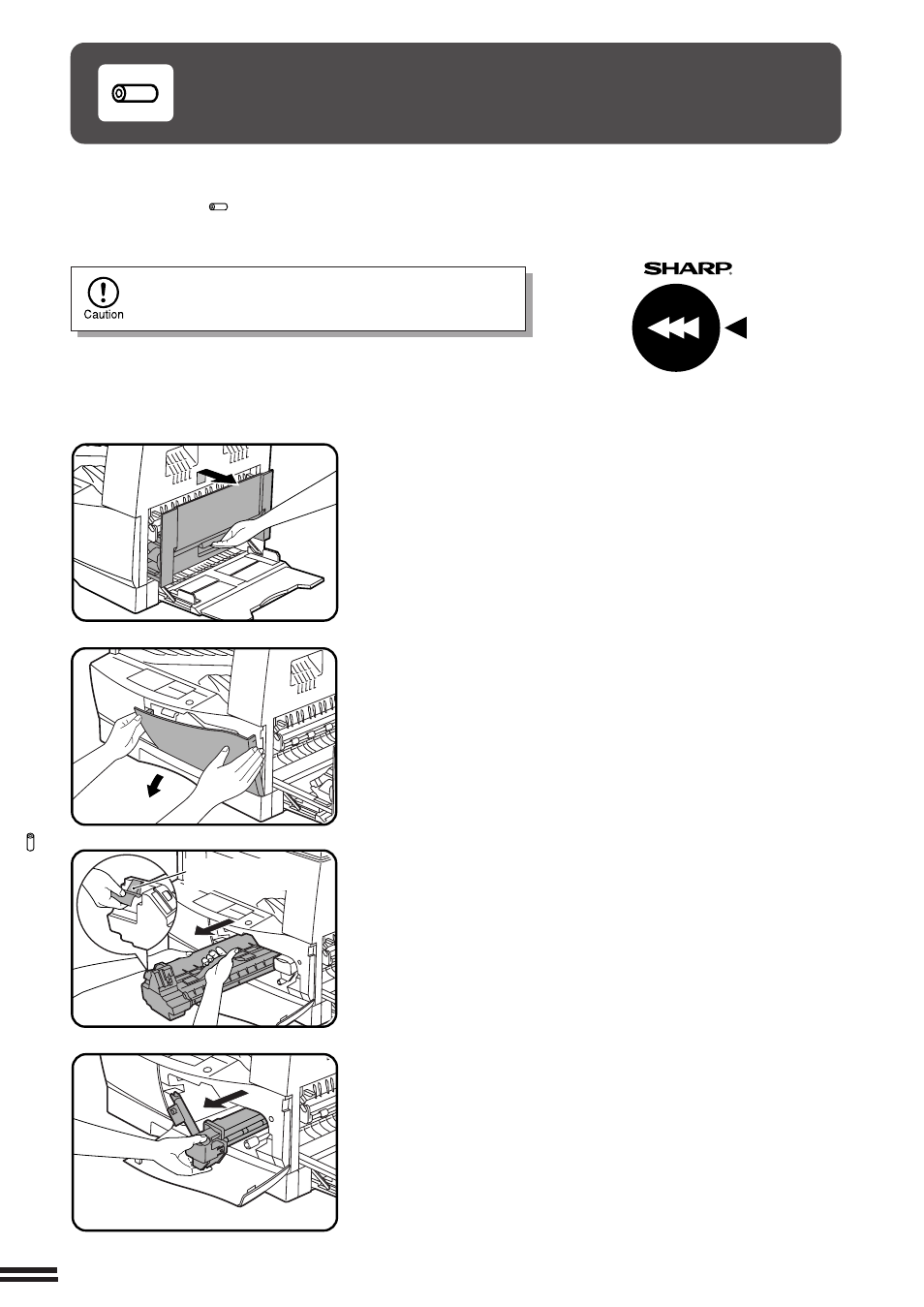 Drum cartridge replacement | Sharp AL-1610 User Manual | Page 19 / 47