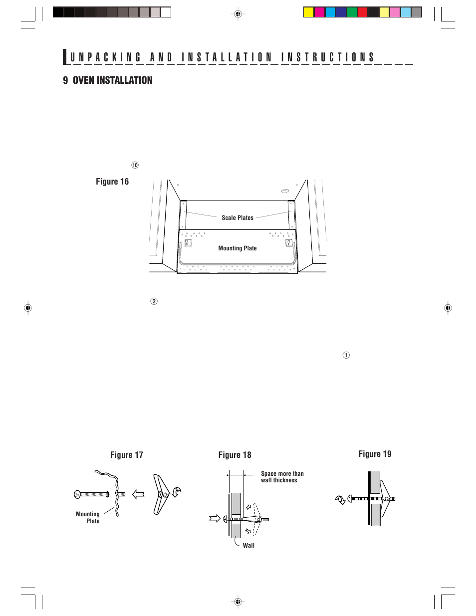 9 oven installation | Sharp R-1514 User Manual | Page 12 / 40