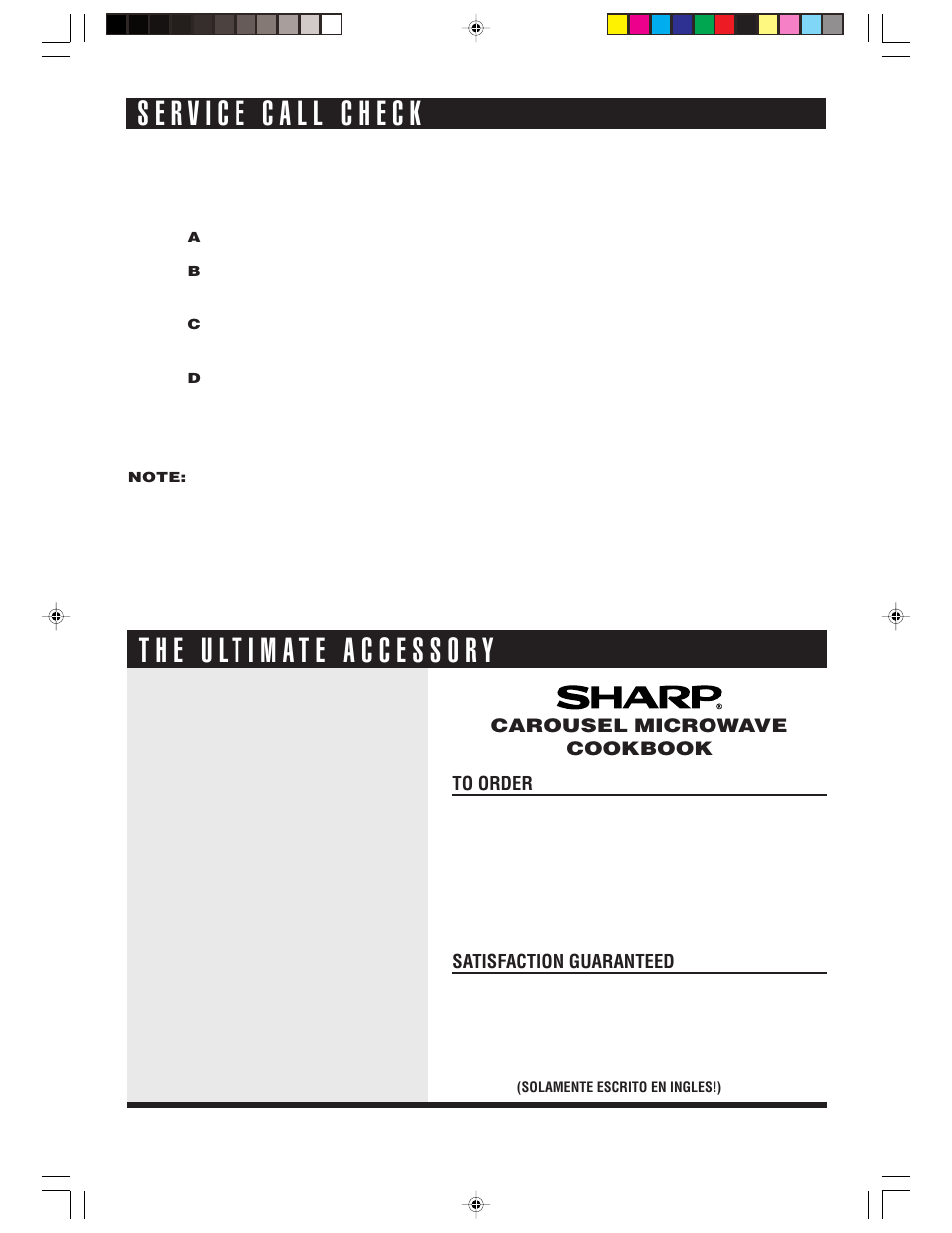 Sharp R-1514 User Manual | Page 34 / 40