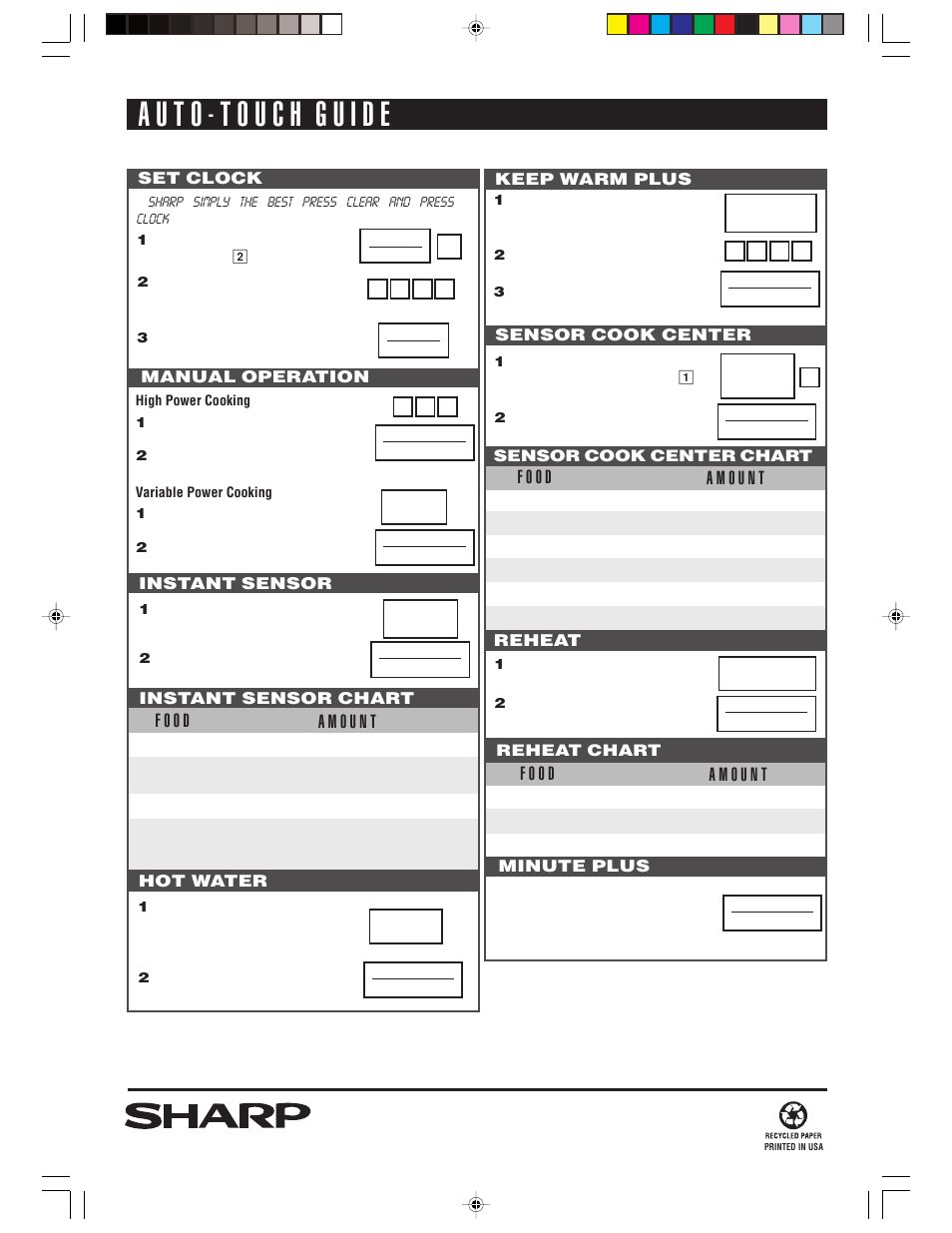 Sharp R-1514 User Manual | Page 40 / 40
