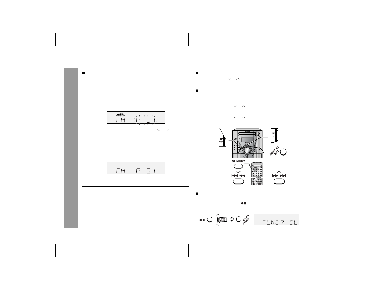 Radio listening to the radio (continued) | Sharp CD-ES66 User Manual | Page 22 / 36