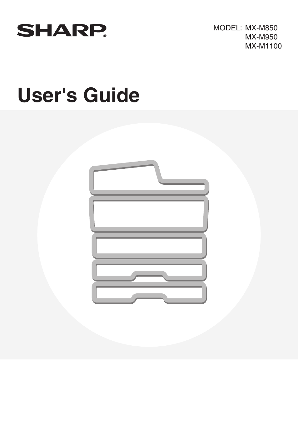 Sharp MX-M850 User Manual | 655 pages