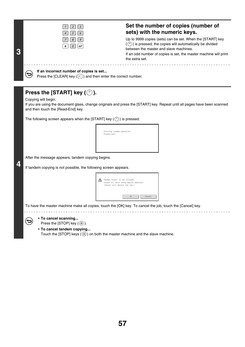 Press the [start] key ( ) | Sharp MX-M850 User Manual | Page 153 / 655