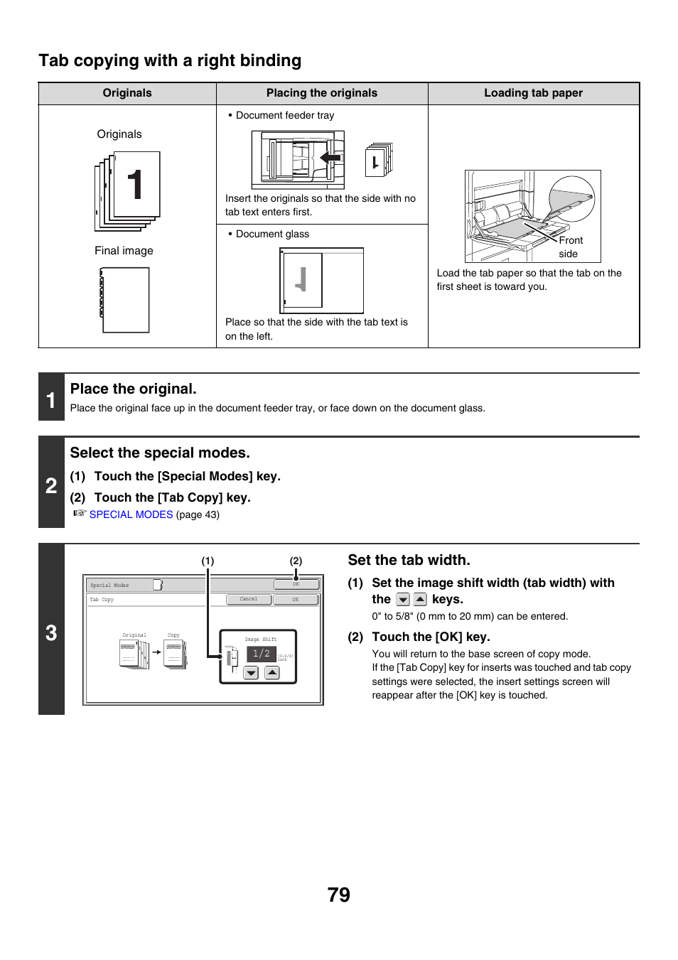 Tab copying with a right binding | Sharp MX-M850 User Manual | Page 175 / 655