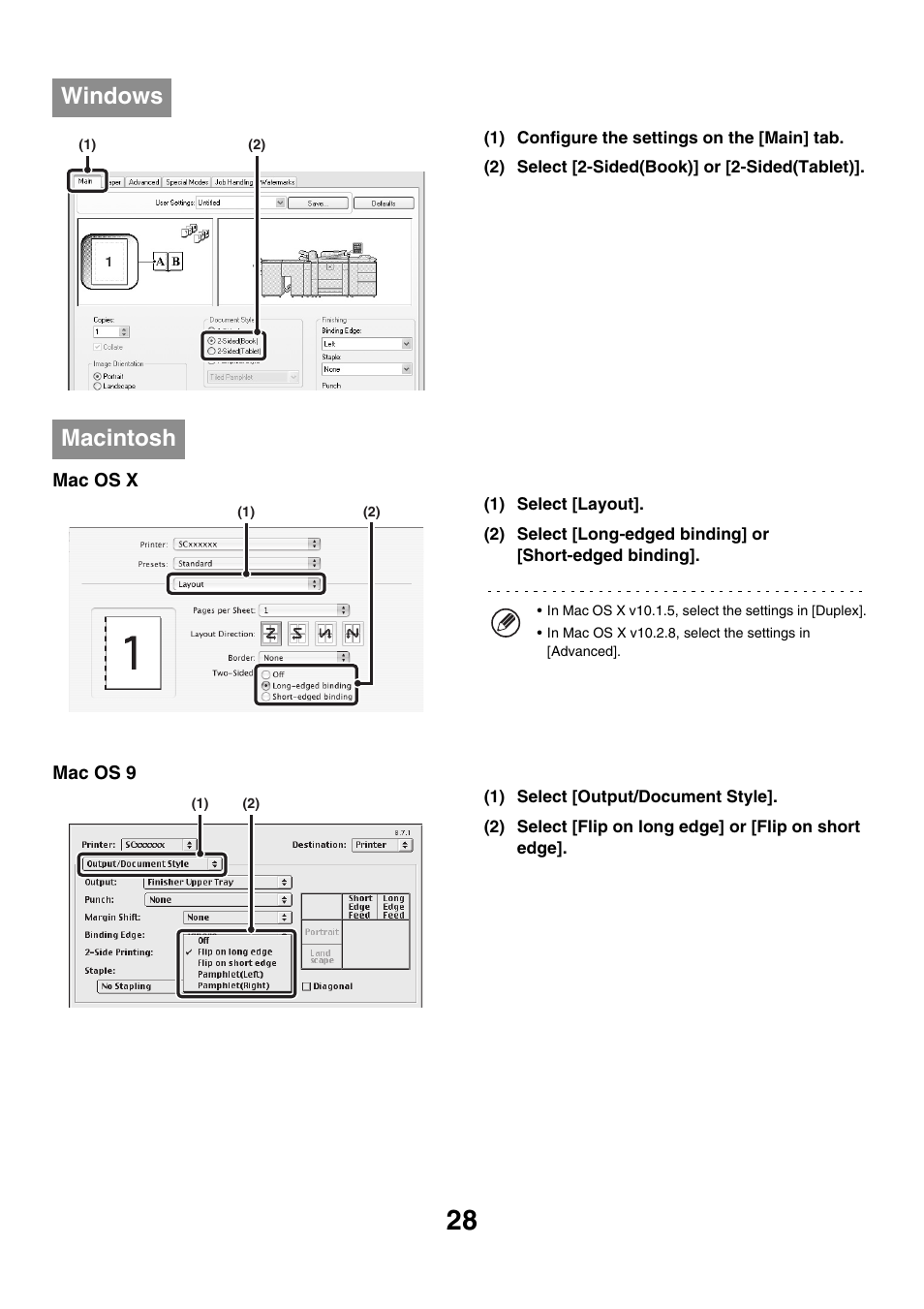 Windows, Macintosh | Sharp MX-M850 User Manual | Page 265 / 655