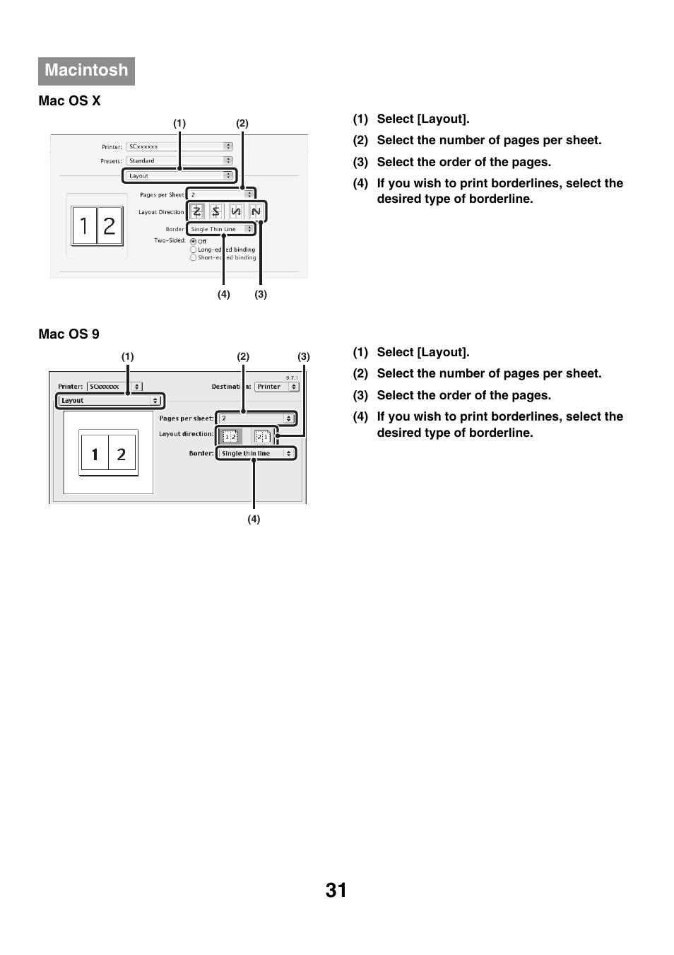 Macintosh | Sharp MX-M850 User Manual | Page 268 / 655