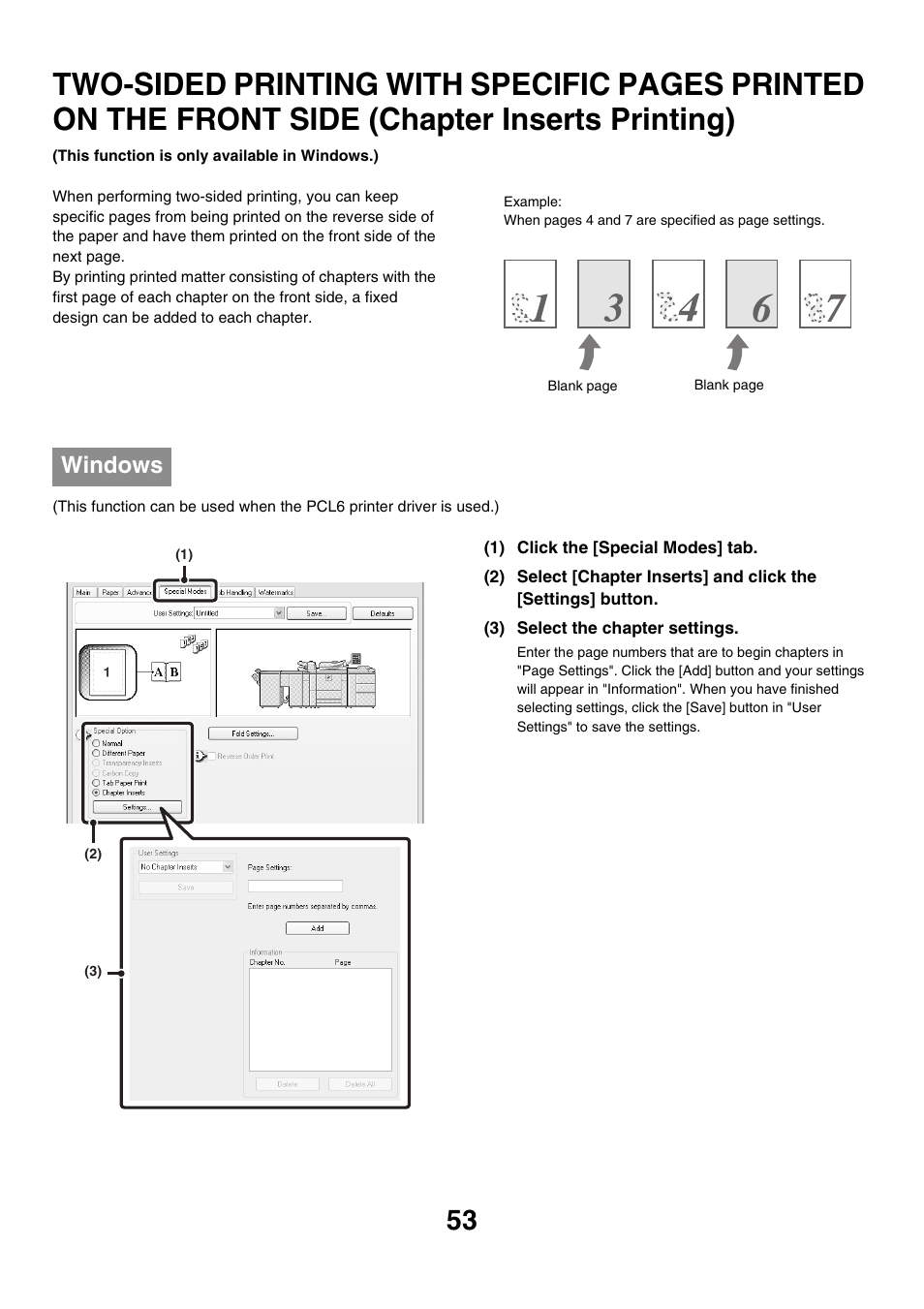 Two-sided printing with specific, Windows | Sharp MX-M850 User Manual | Page 290 / 655