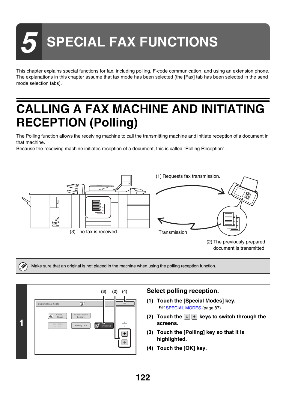 Special fax functions, Polling | Sharp MX-M850 User Manual | Page 442 / 655