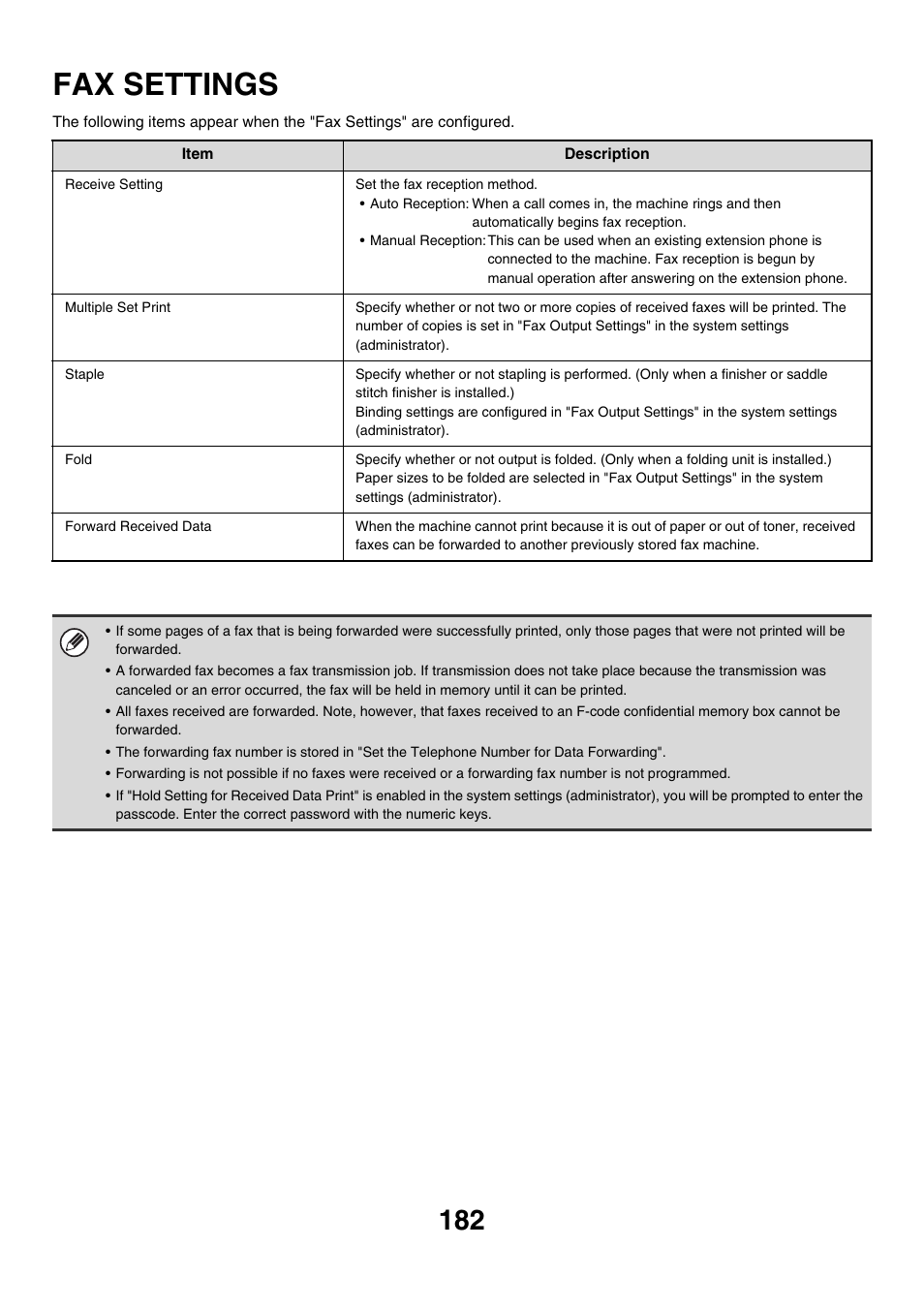 Fax settings | Sharp MX-M850 User Manual | Page 502 / 655