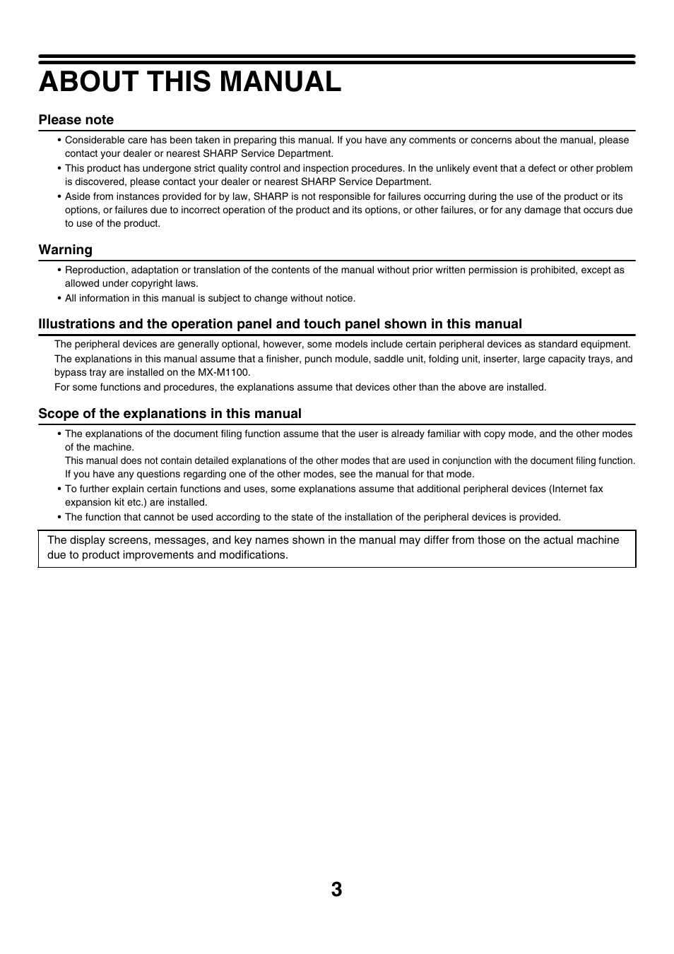 About this manual | Sharp MX-M850 User Manual | Page 517 / 655