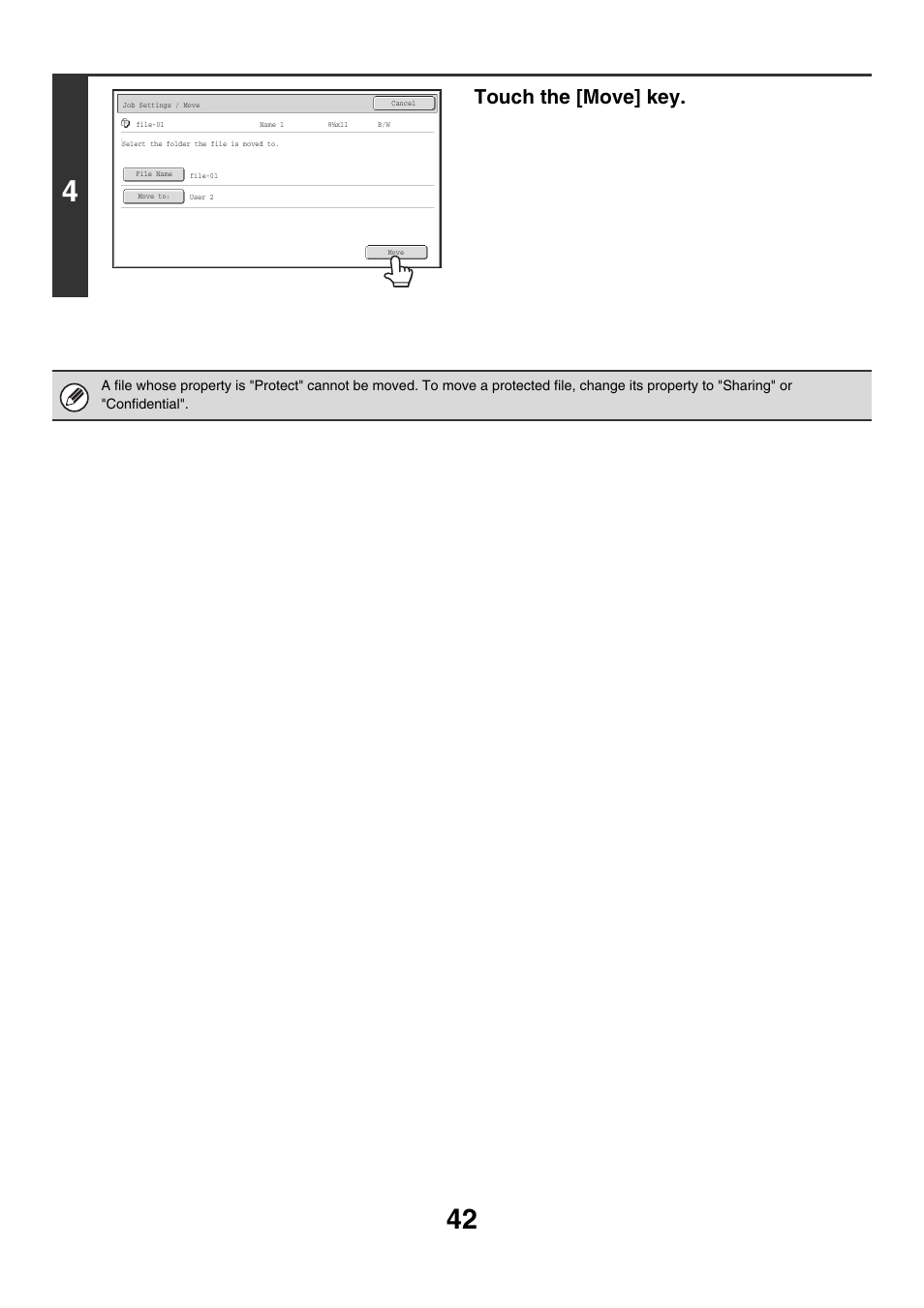 Touch the [move] key | Sharp MX-M850 User Manual | Page 556 / 655