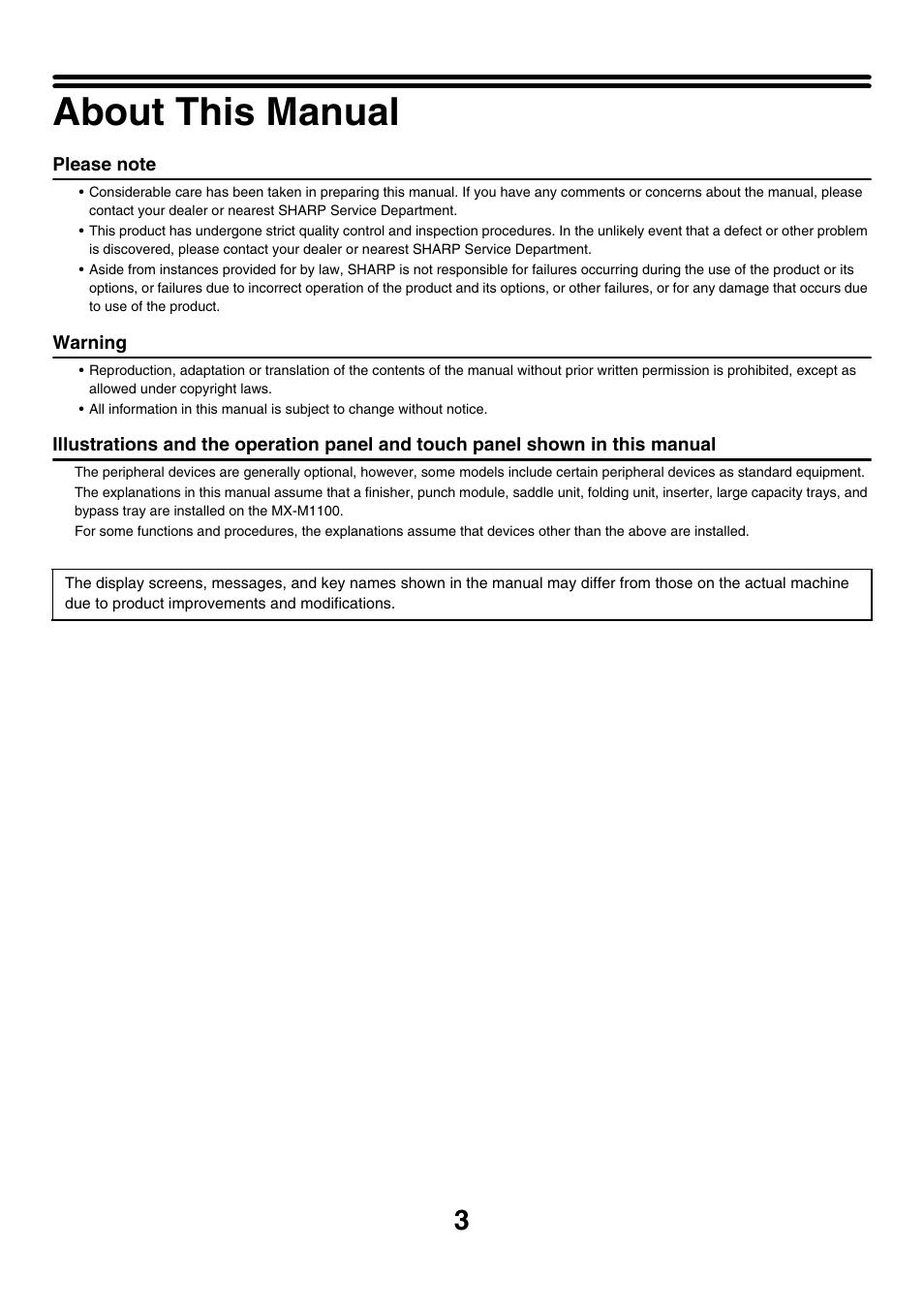 About this manual | Sharp MX-M850 User Manual | Page 573 / 655