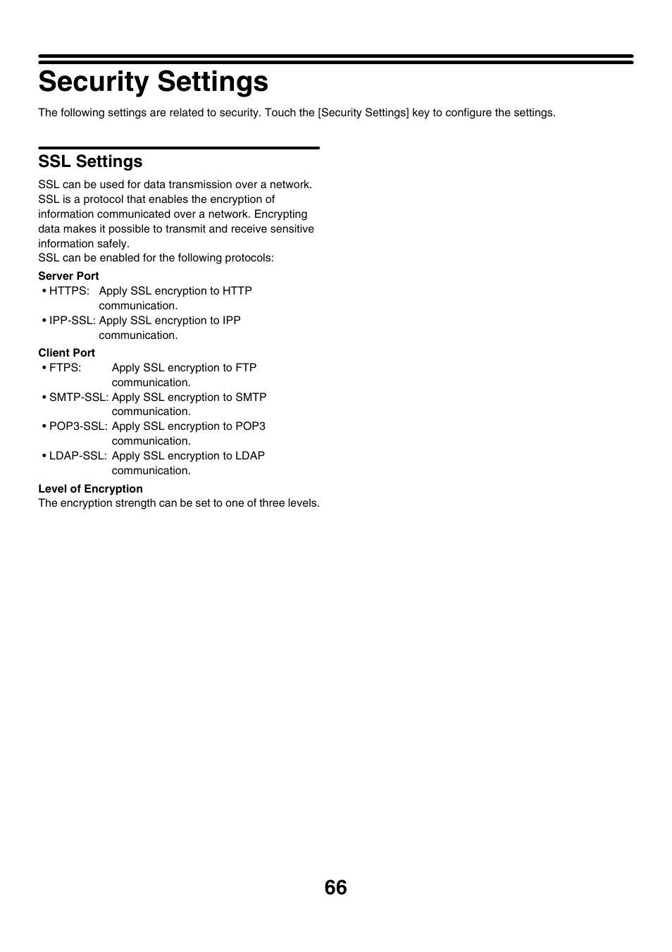 Security settings, Ssl settings | Sharp MX-M850 User Manual | Page 636 / 655