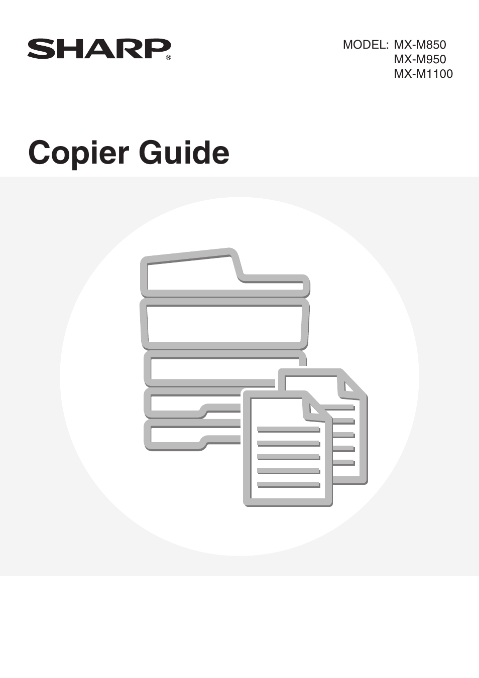 Copier guide | Sharp MX-M850 User Manual | Page 97 / 655