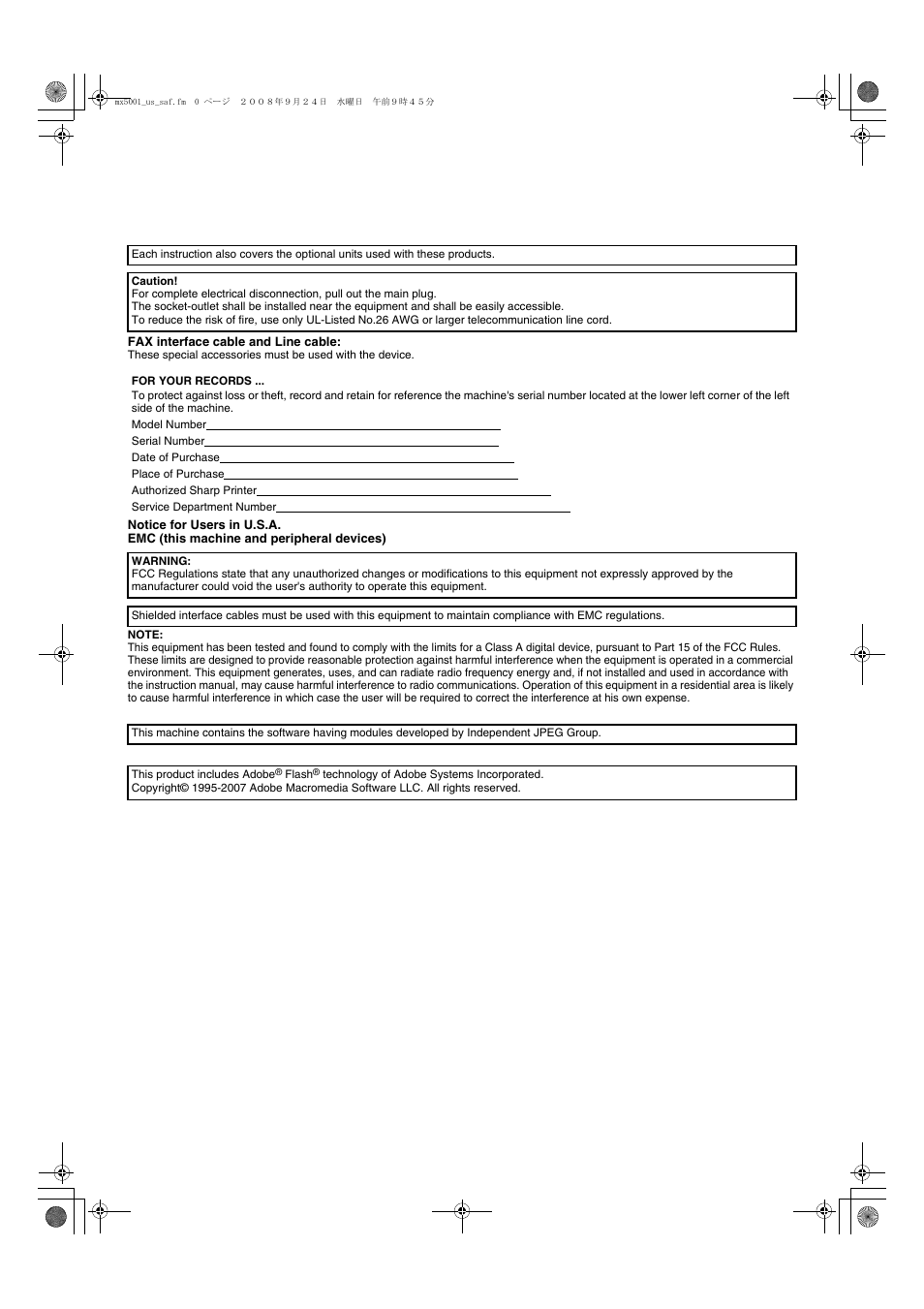 Sharp MX-4100N User Manual | Page 2 / 28