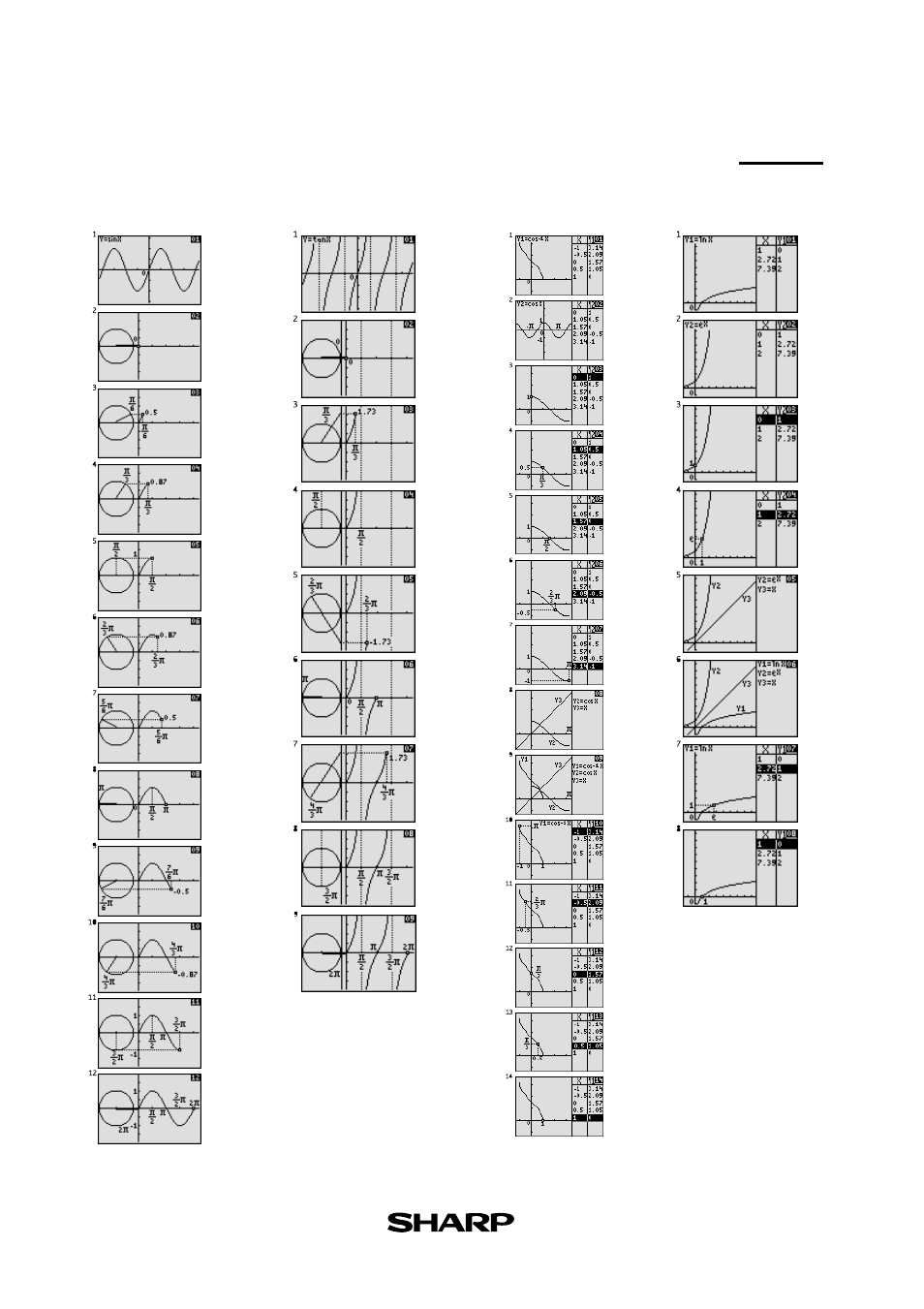 Built-in slide show selections | Sharp EL-9450 User Manual | Page 11 / 27