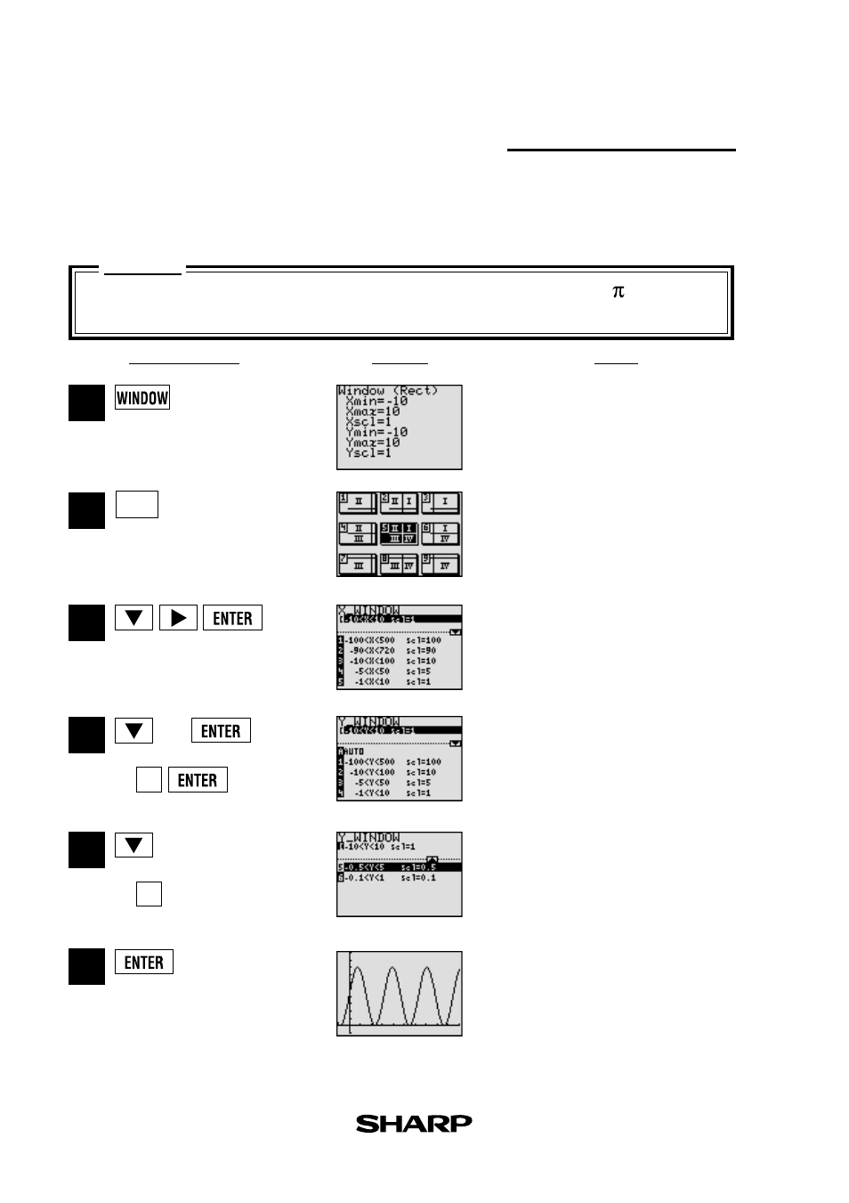 Apid window | Sharp EL-9450 User Manual | Page 14 / 27