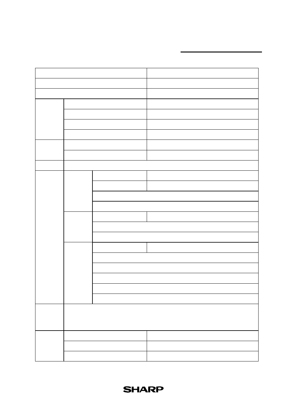 Pecifications | Sharp EL-9450 User Manual | Page 25 / 27