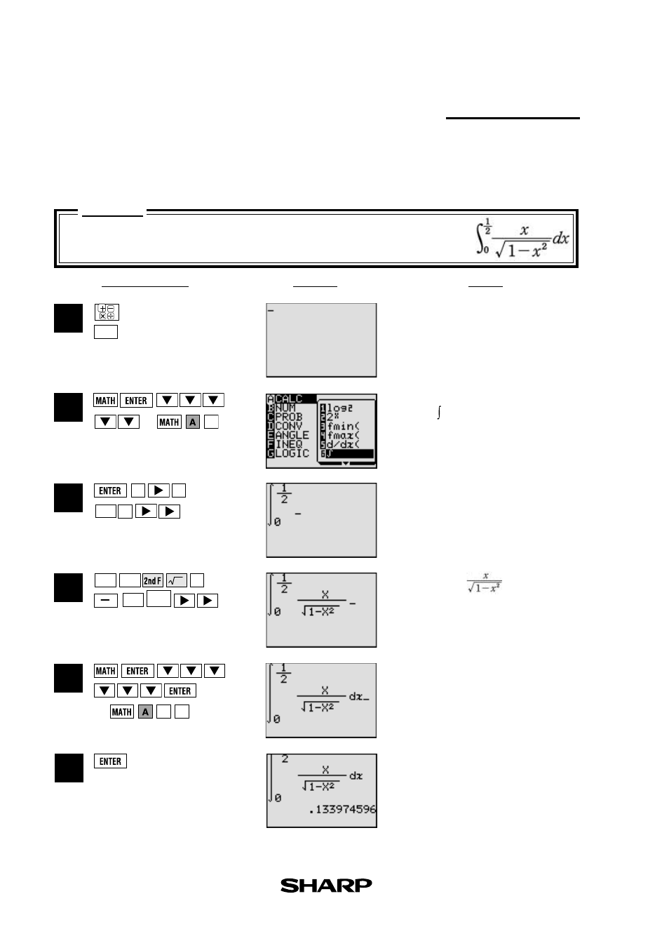 Quation editor | Sharp EL-9450 User Manual | Page 6 / 27