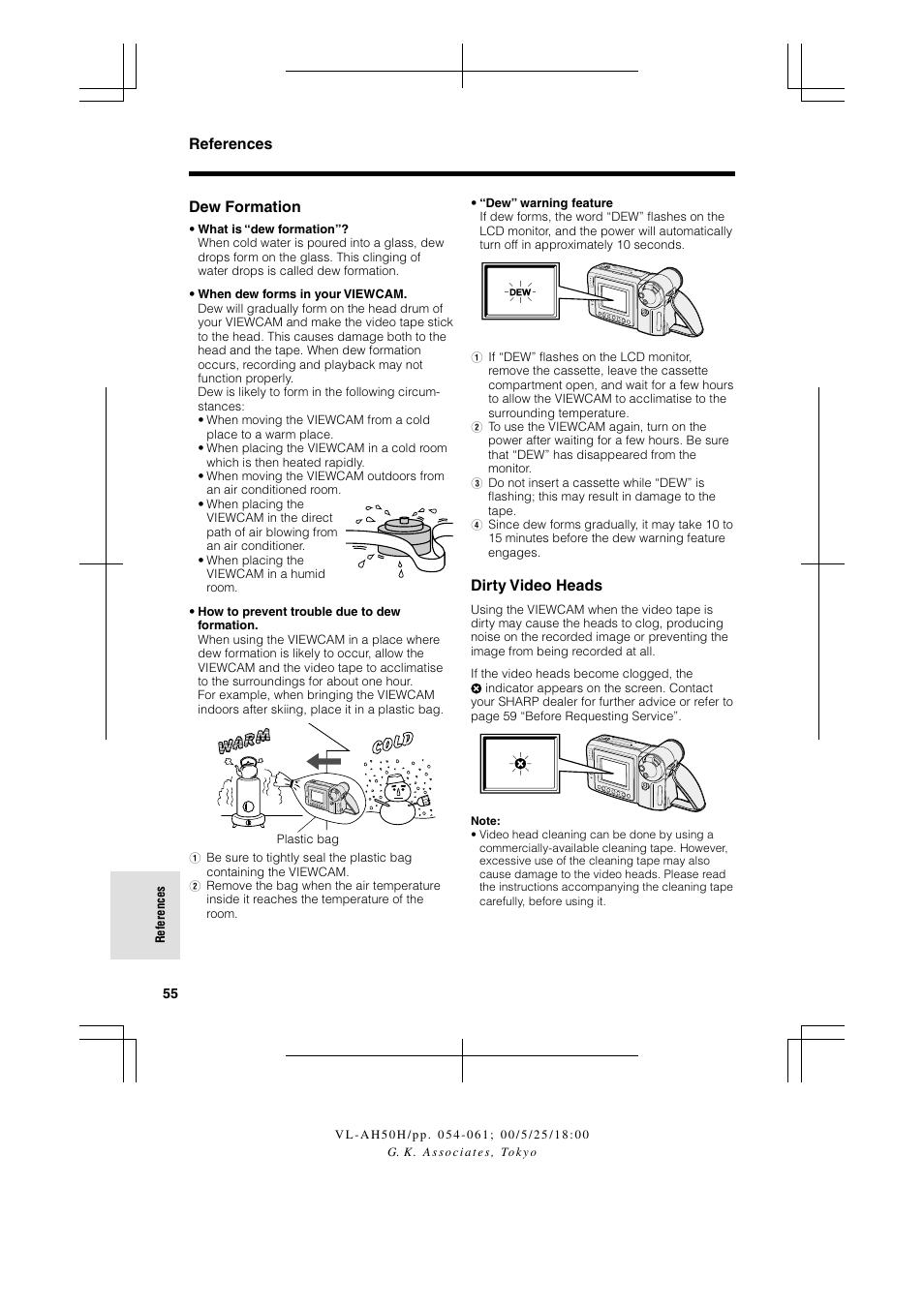 Sharp VL AH 50 H User Manual | Page 62 / 72